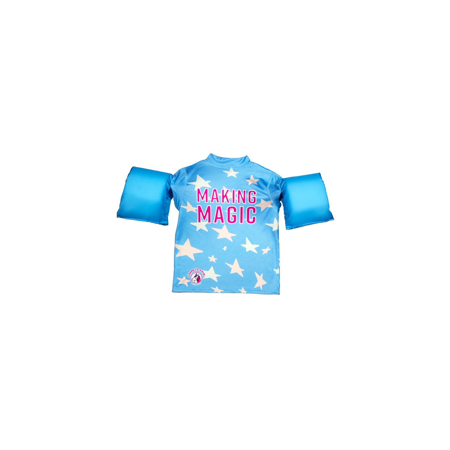 Traités de natation de 18 po avec licorne pour filles turquoise « Making Magic »