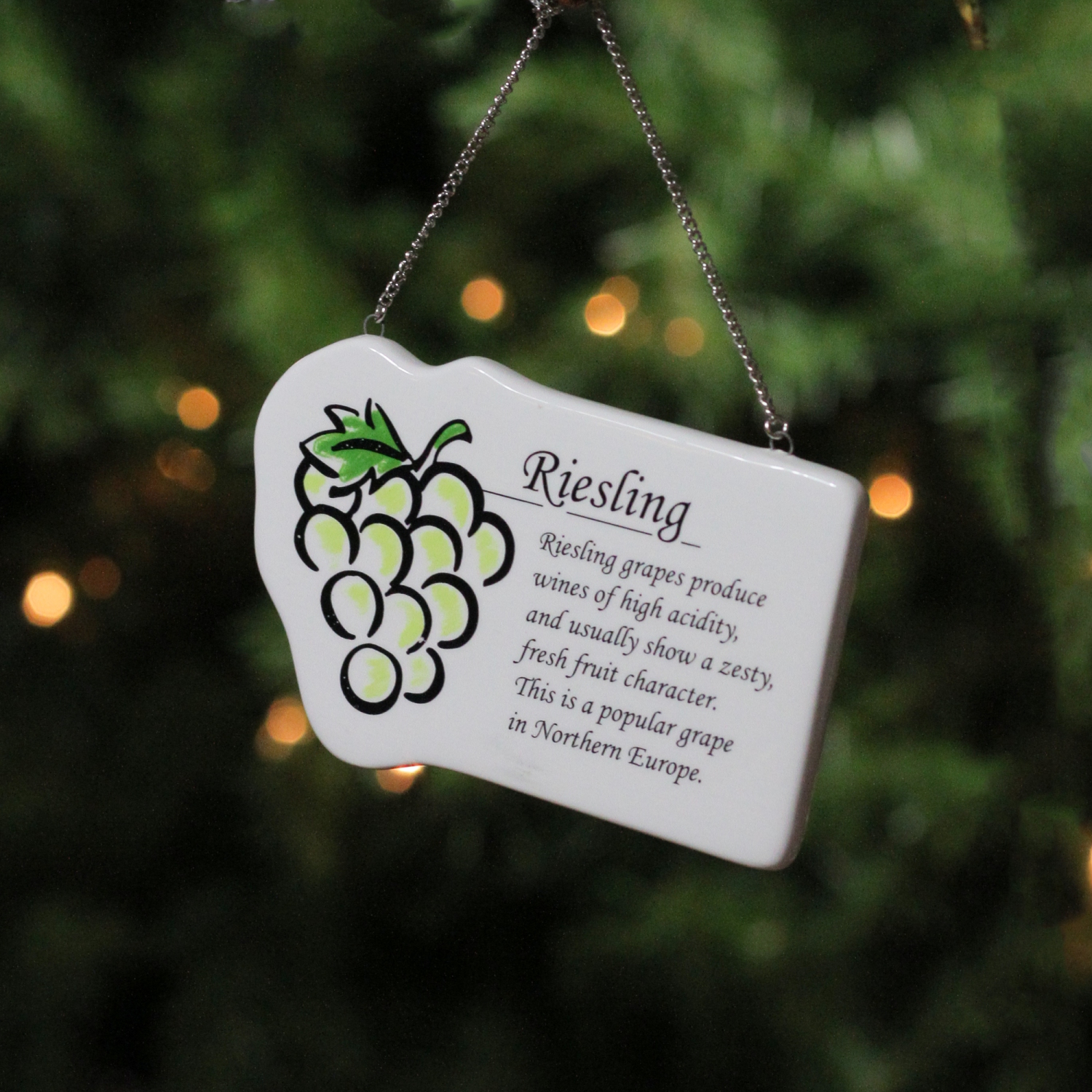 Décoration de Noël Riesling, raisin blanc