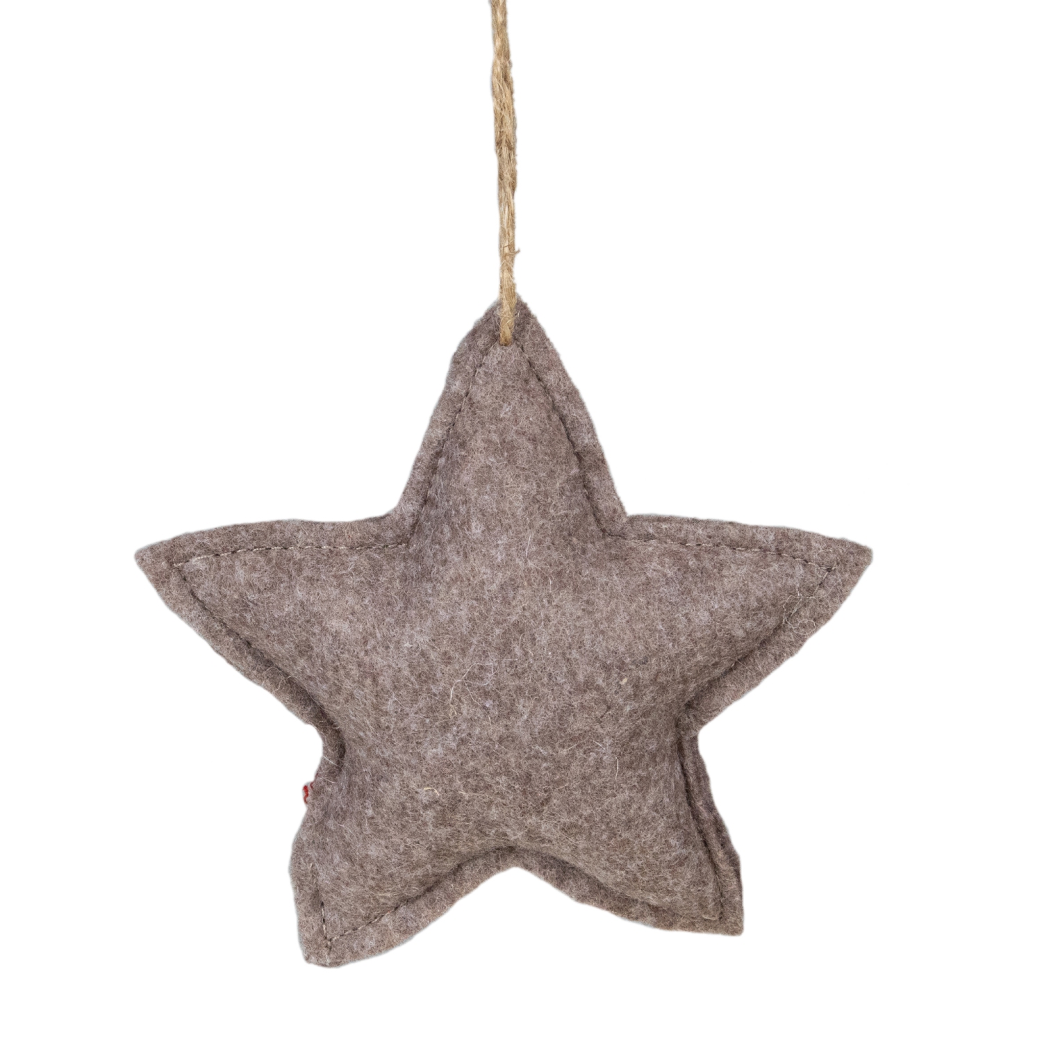 4.5" Plaid Star Shaped Plush Christmas Ornament