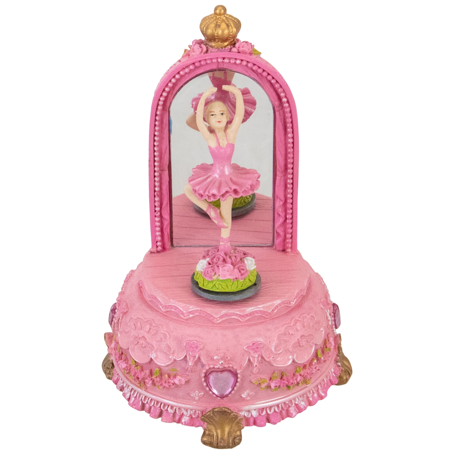 5.5" Children's Pink Musical Twirling Ballerina Decoration