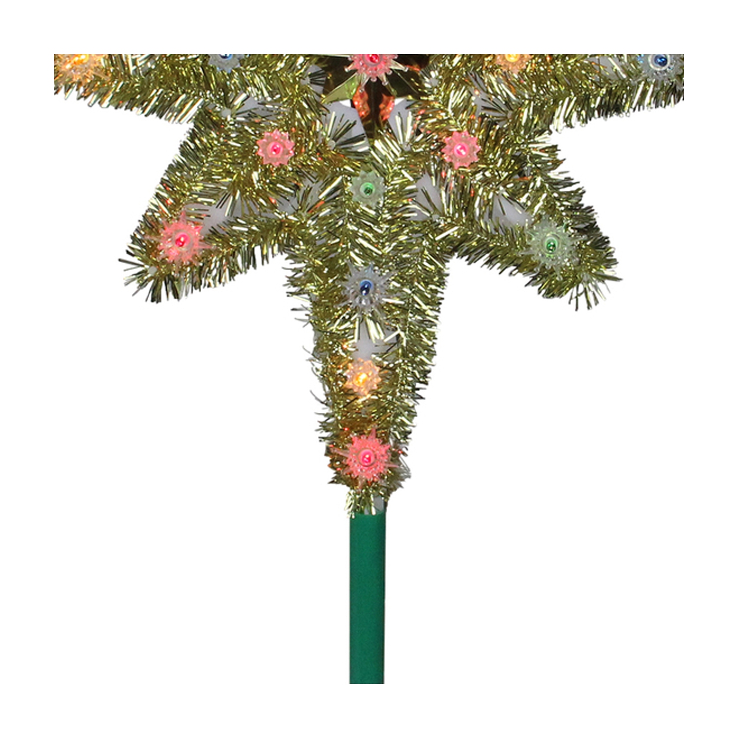 21" Lighted Gold Star of Bethlehem Christmas Tree Topper - Multicolor Lights