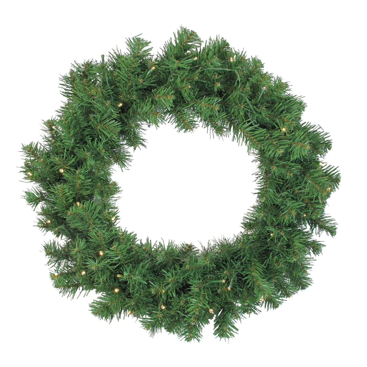 4-Piece Artificial Winter Spruce Christmas Tree, Wreath and Garland Set 6.5' - Clear Lights