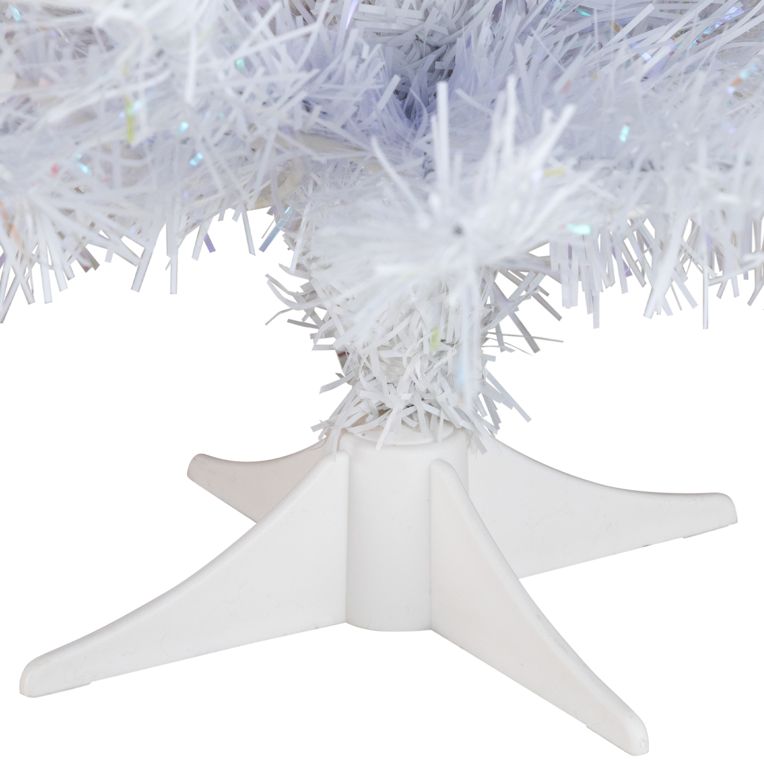 2' Pre-Lit Small White Pine Artificial Christmas Tree - Green Lights