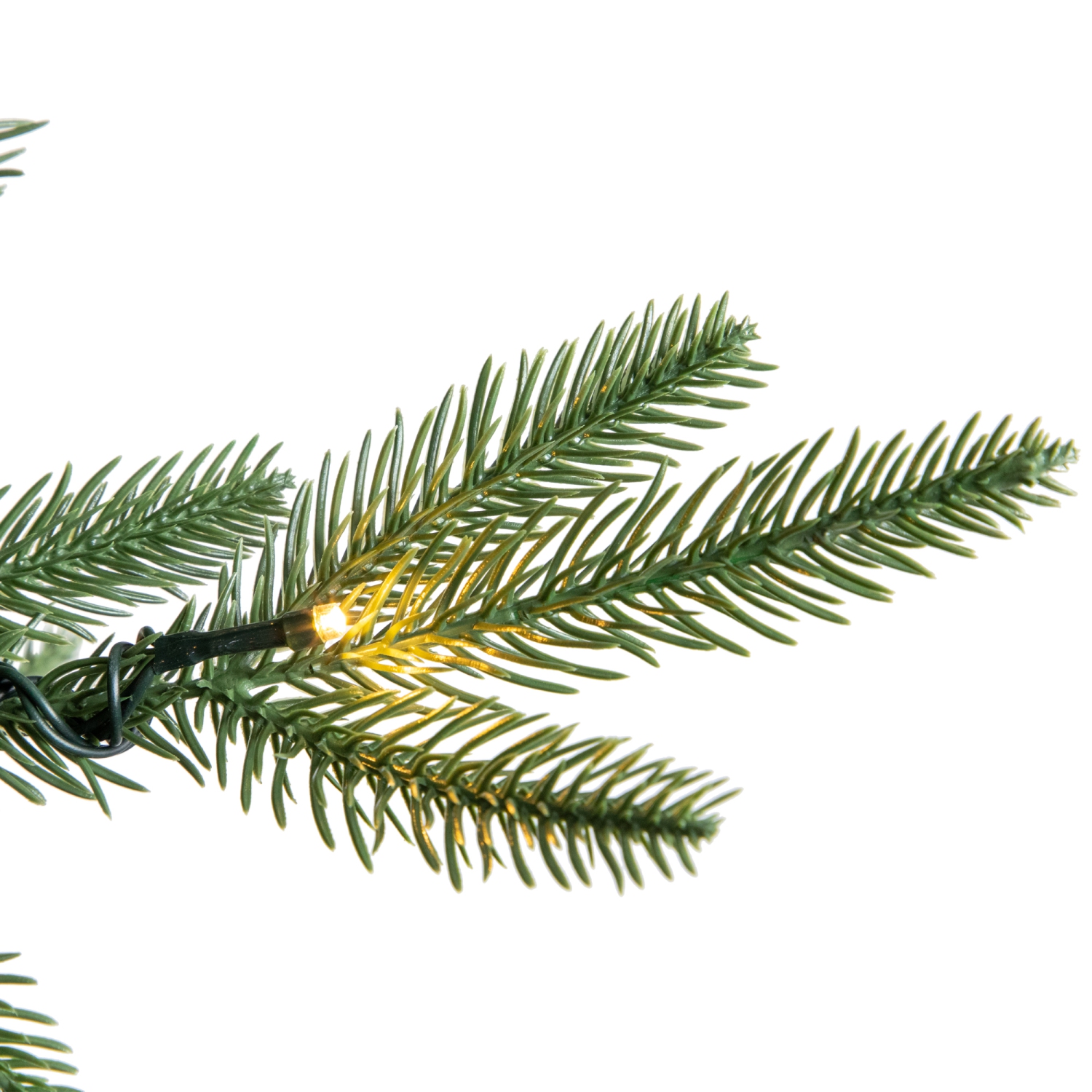 Sapin de Noël artificiel illuminé Hudson de 7.5 pi, lumières à DEL blanc chaud