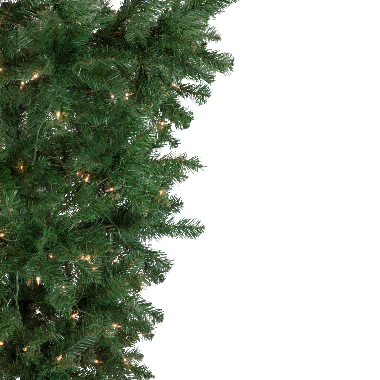 5.5' Pre-Lit Medium Upside Down Spruce Artificial Christmas Tree, Clear Lights