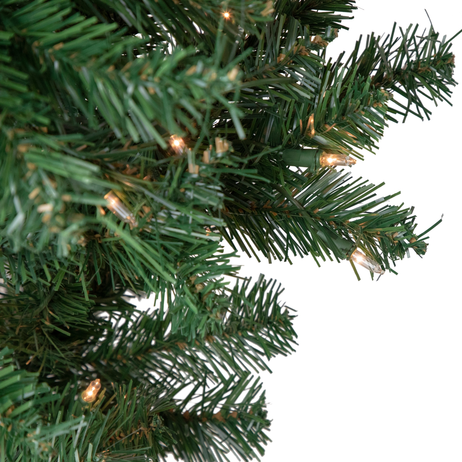 5.5' Pre-Lit Medium Upside Down Spruce Artificial Christmas Tree, Clear Lights