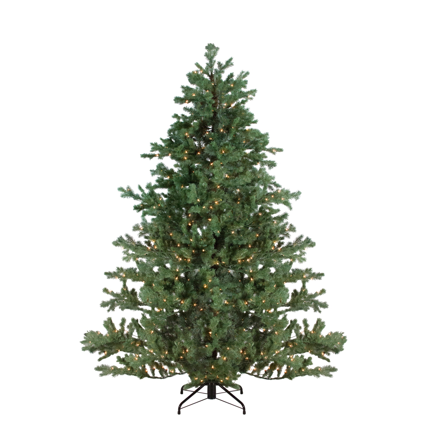 7.5' Pre-Lit Full Green Mountain Pine Artificial Christmas Tree - Clear Lights