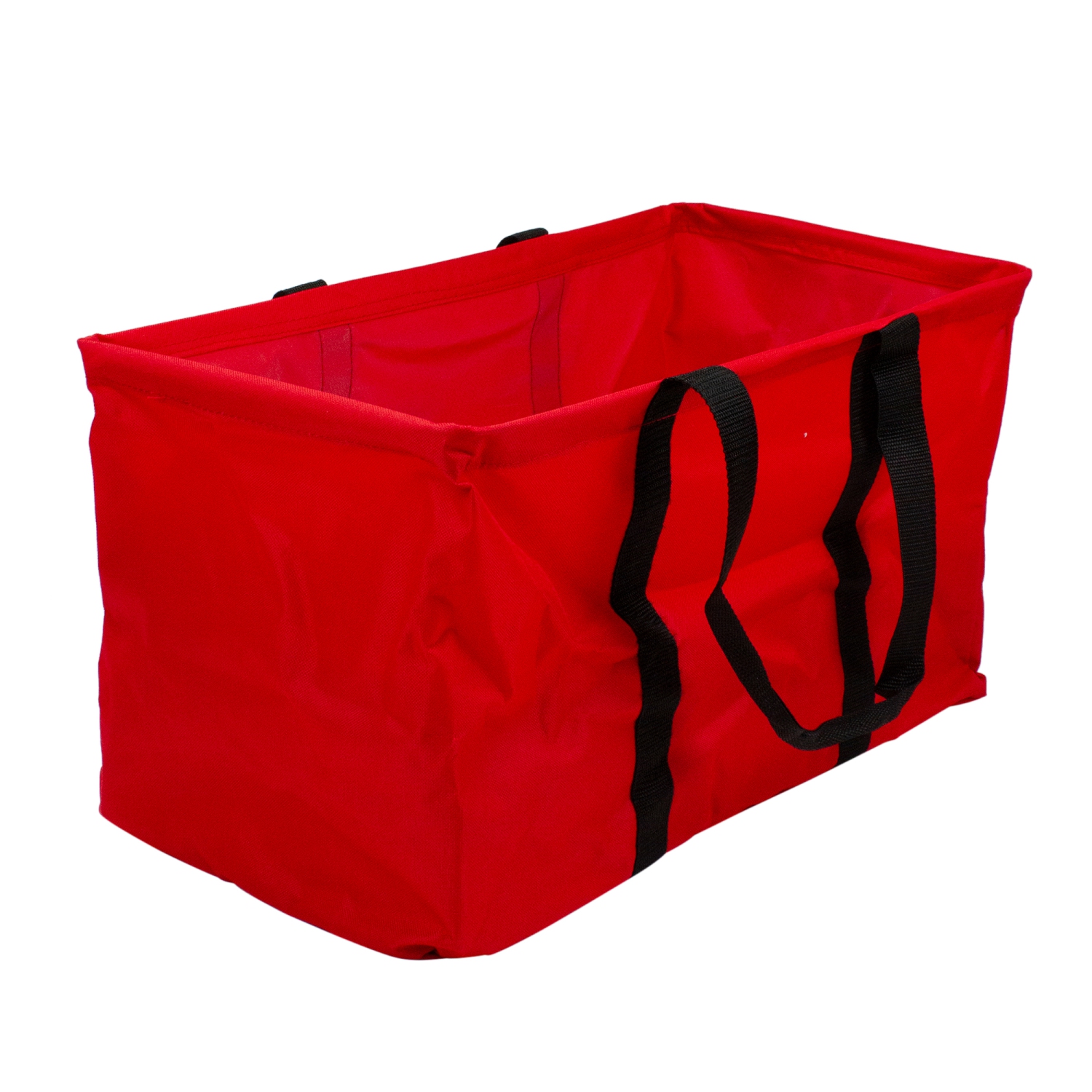 22" Red Collapsible Multi-Purpose Christmas Storage Bag with Carrying Handles