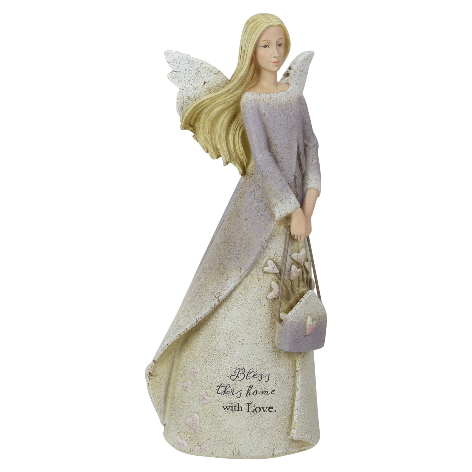 8.5" Bless This Home Religious Angel Figure