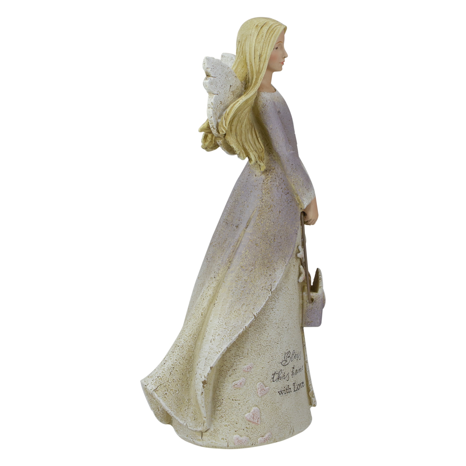 8.5" Bless This Home Religious Angel Figure