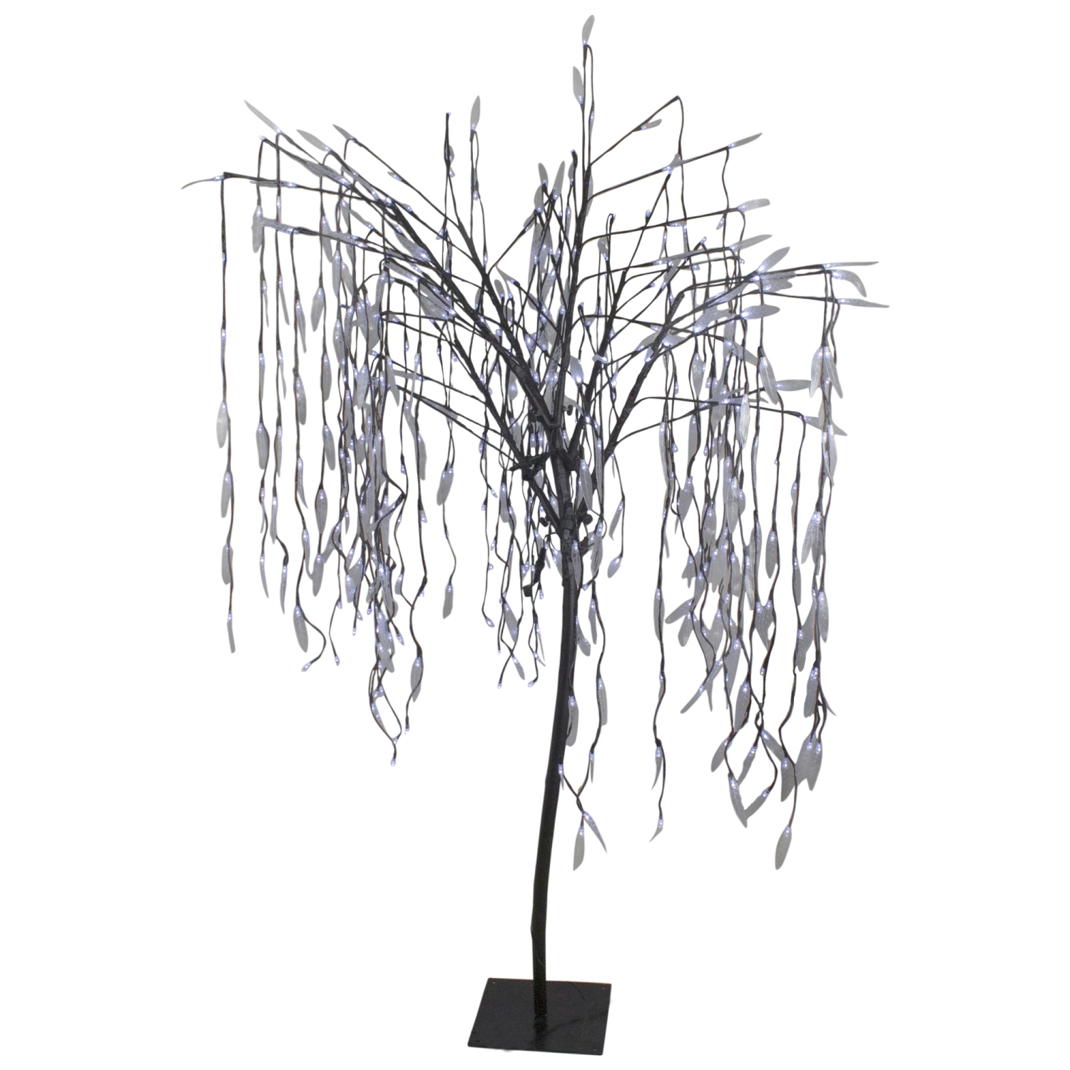 6' Lighted Christmas Willow Tree Outdoor Decoration - Pure White LED Lights