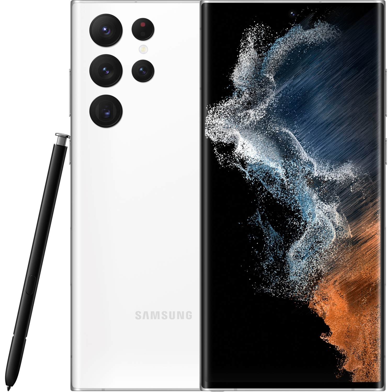 Samsung Galaxy S22 Ultra 256GB (SM-S908U1) - GSM Unlocked Smartphone - International Model - Phantom White - Brand New