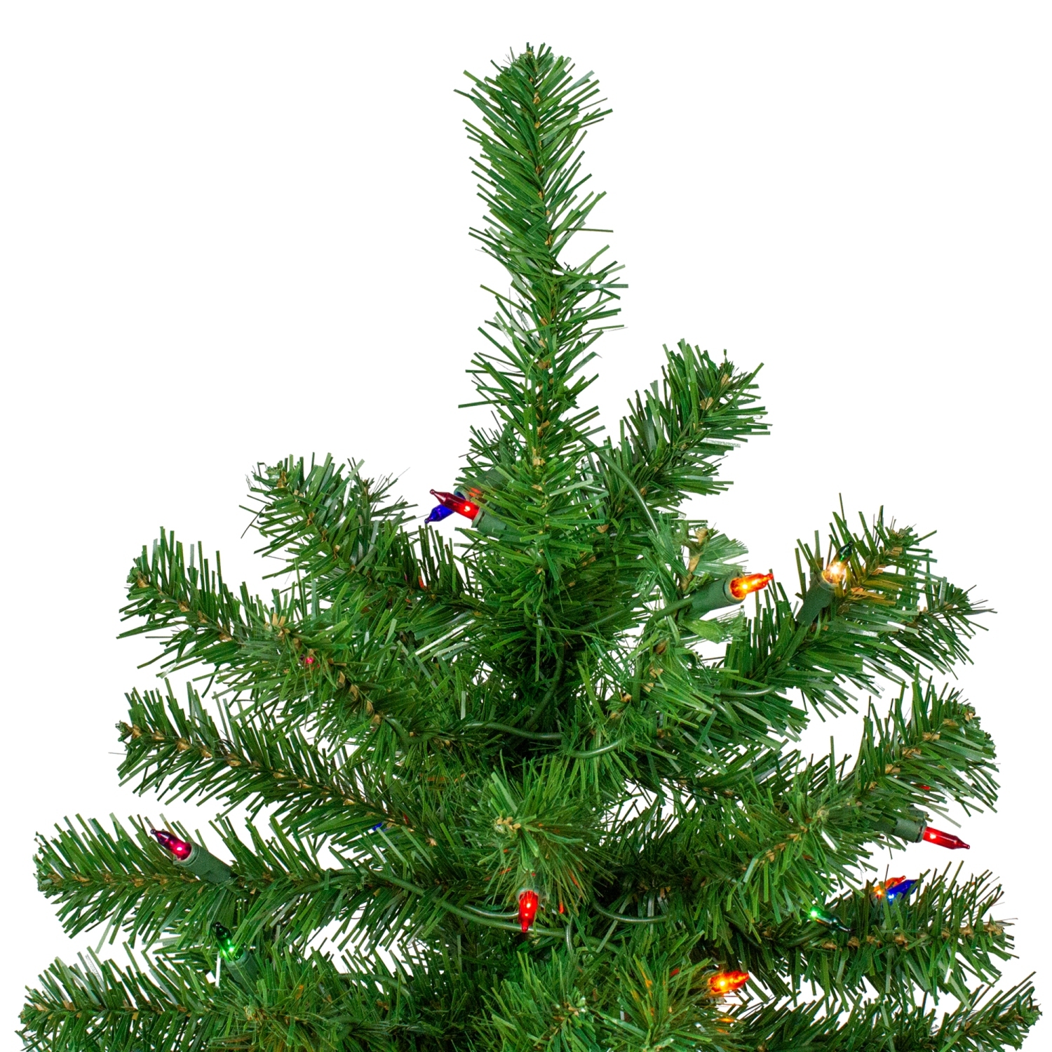 7' Pre-Lit Norfolk Spruce Artificial Christmas Tree, Multi Lights