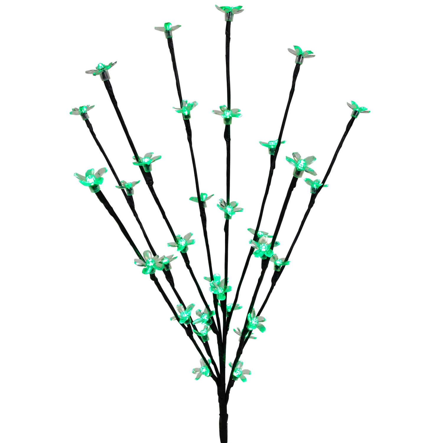 Ensemble de 3 branches d’arbre artificielles de 2.5 pi – lumières à DEL vertes
