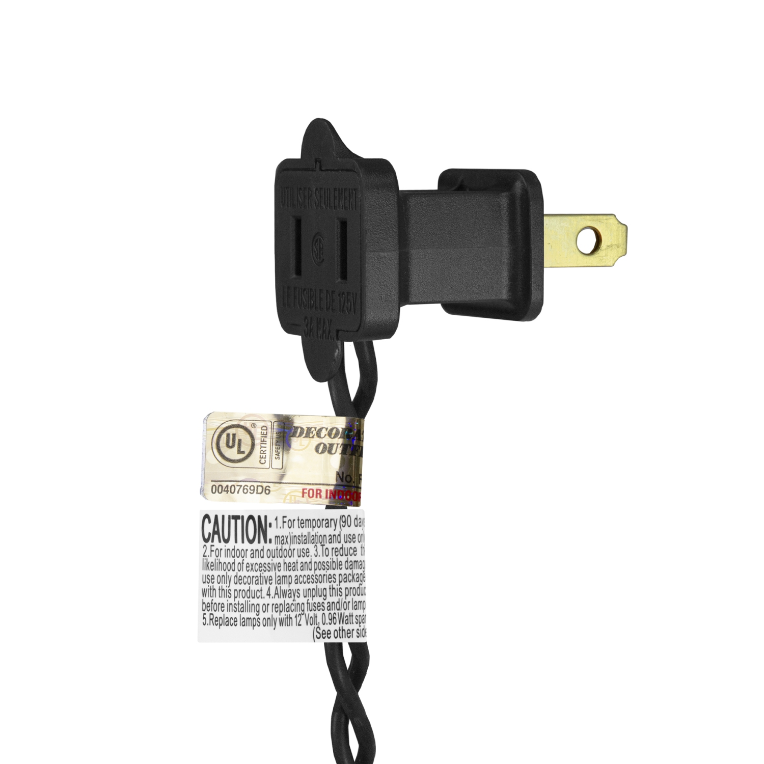 6' Pre-Lit Black Artificial Tinsel Christmas Tree, Clear Lights