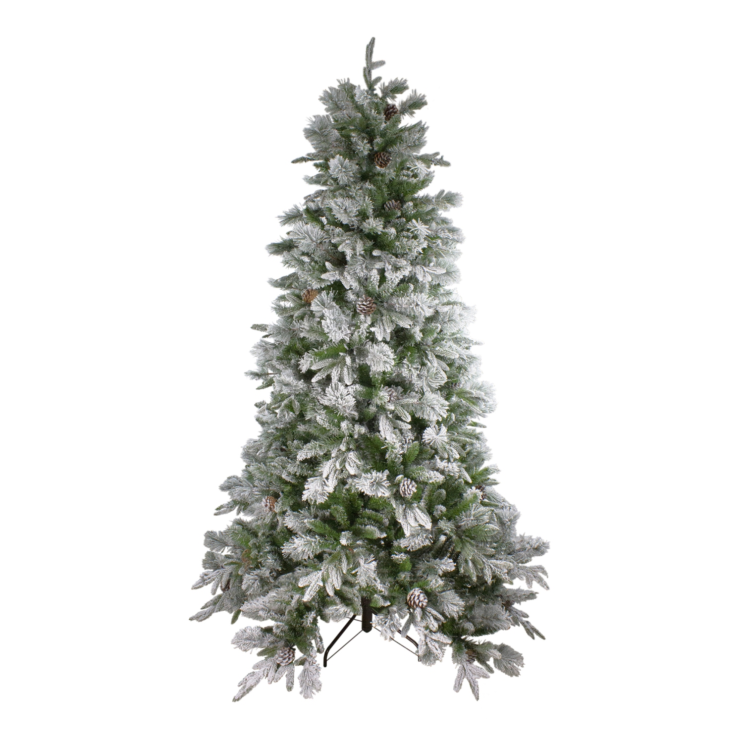 6.5' Flocked Rosemary Emerald Angel Pine Artificial Christmas Tree - Unlit