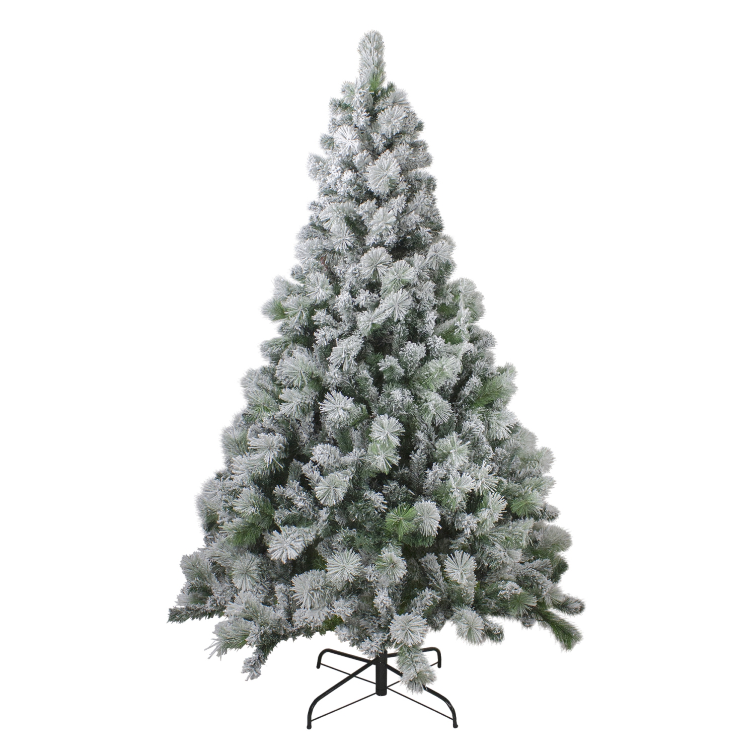 6.5' Flocked Somerset Spruce Artificial Christmas Tree - Unlit