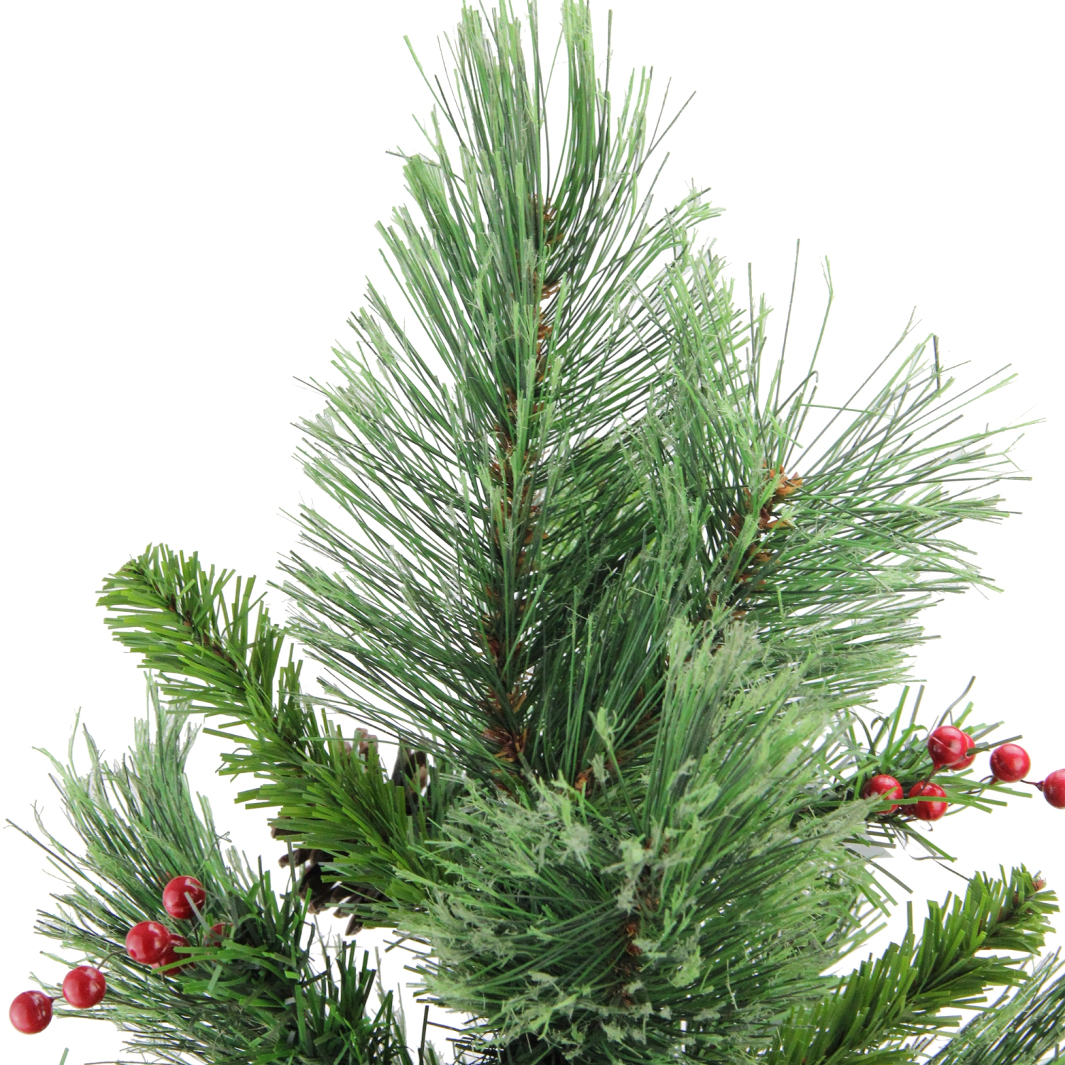 24" Mixed Cashmere Berry Pine Medium Artificial Christmas Tree - Unlit