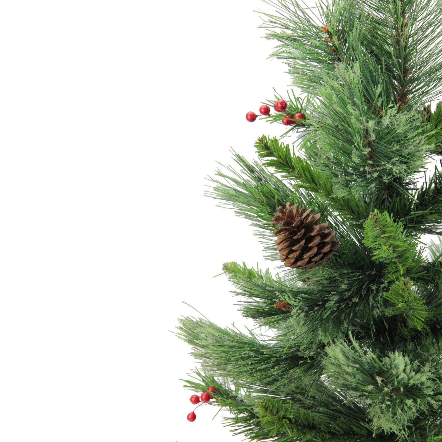 24" Mixed Cashmere Berry Pine Medium Artificial Christmas Tree - Unlit