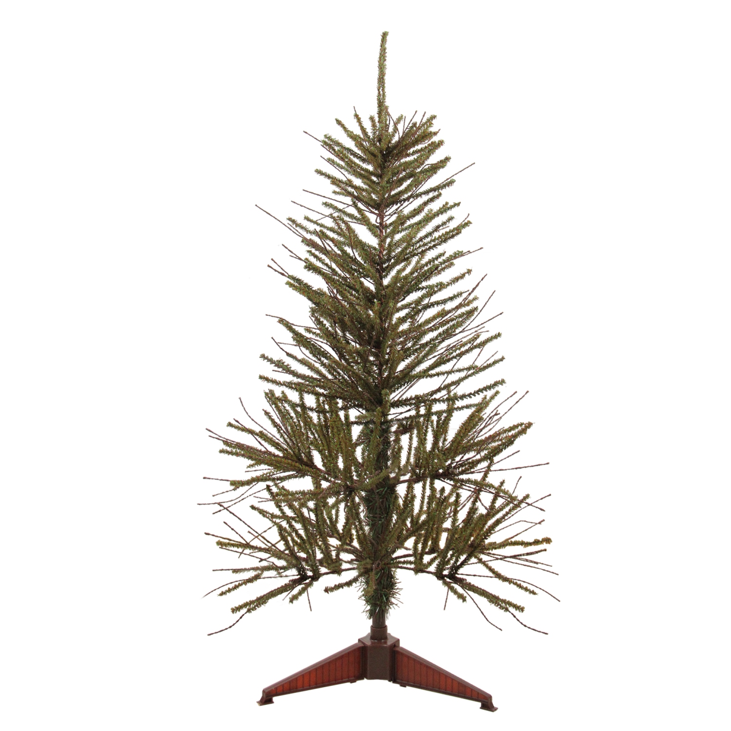 3' Green and Brown Medium Warsaw Twig Artificial Christmas Tree - Unlit