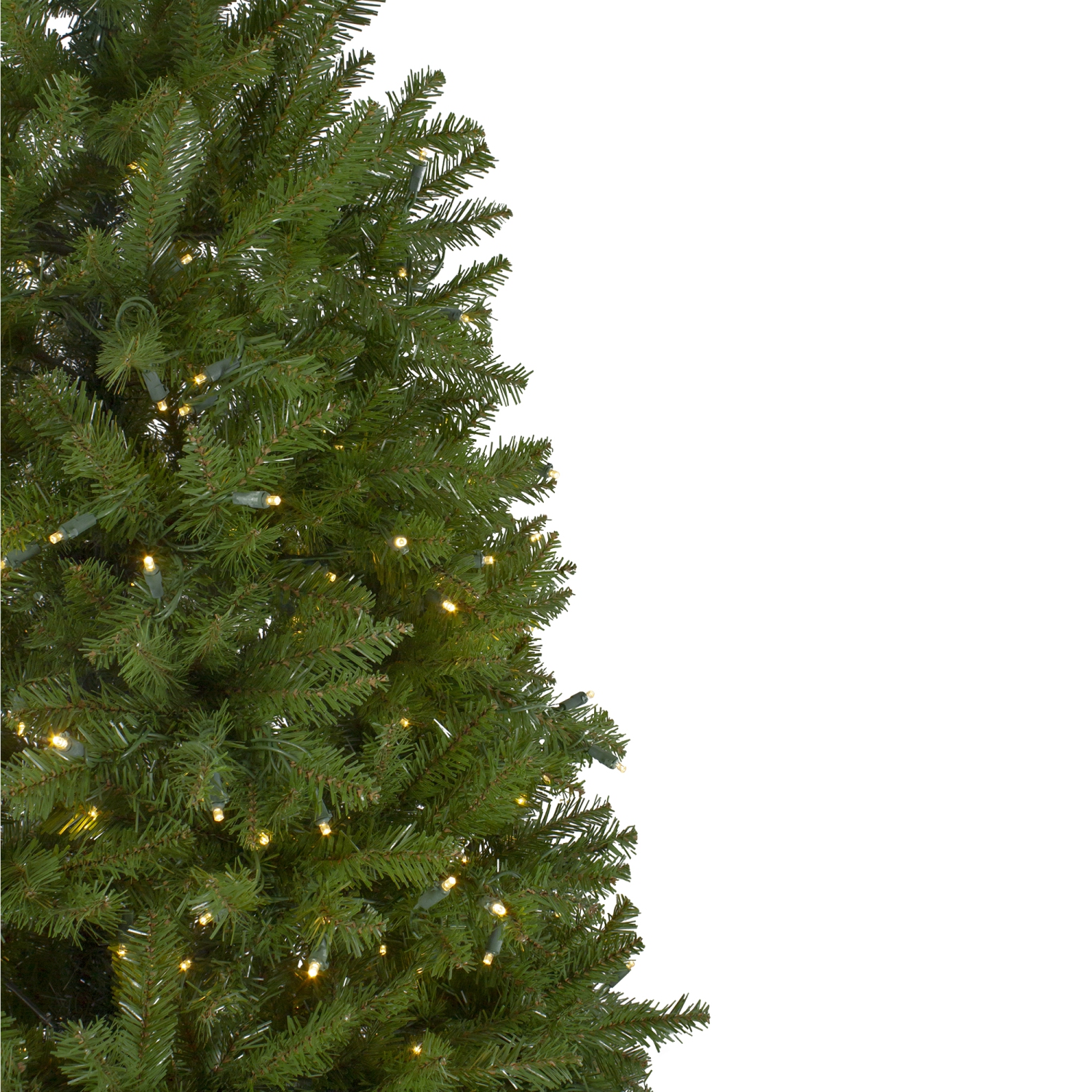 12' Pre-lit Northern Pine Full Artificial Christmas Tree - Warm Clear LED Lights