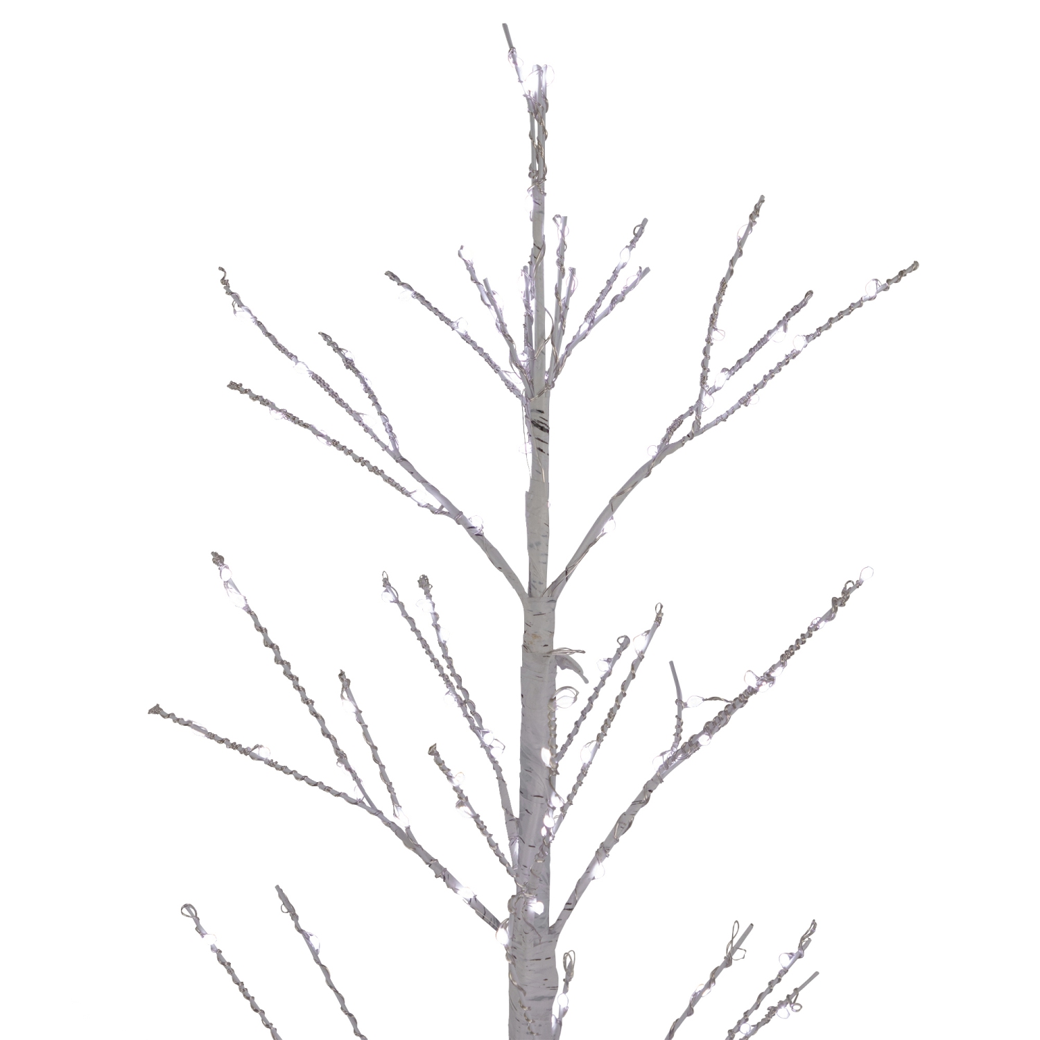 4' LED Lighted White Birch Christmas Twig Tree - Pure White Lights