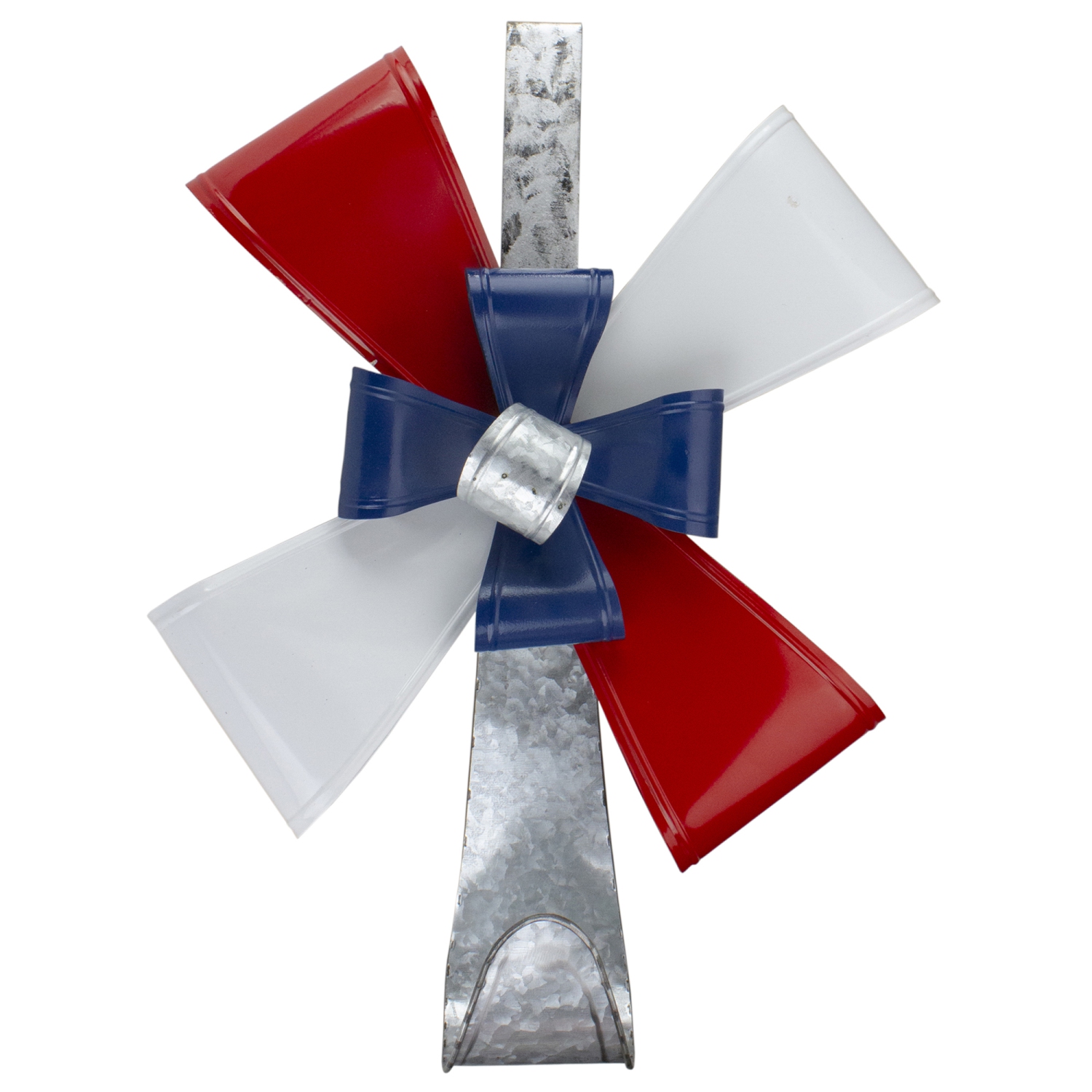 Red and Blue Patriotic Christmas Wreath Hanger