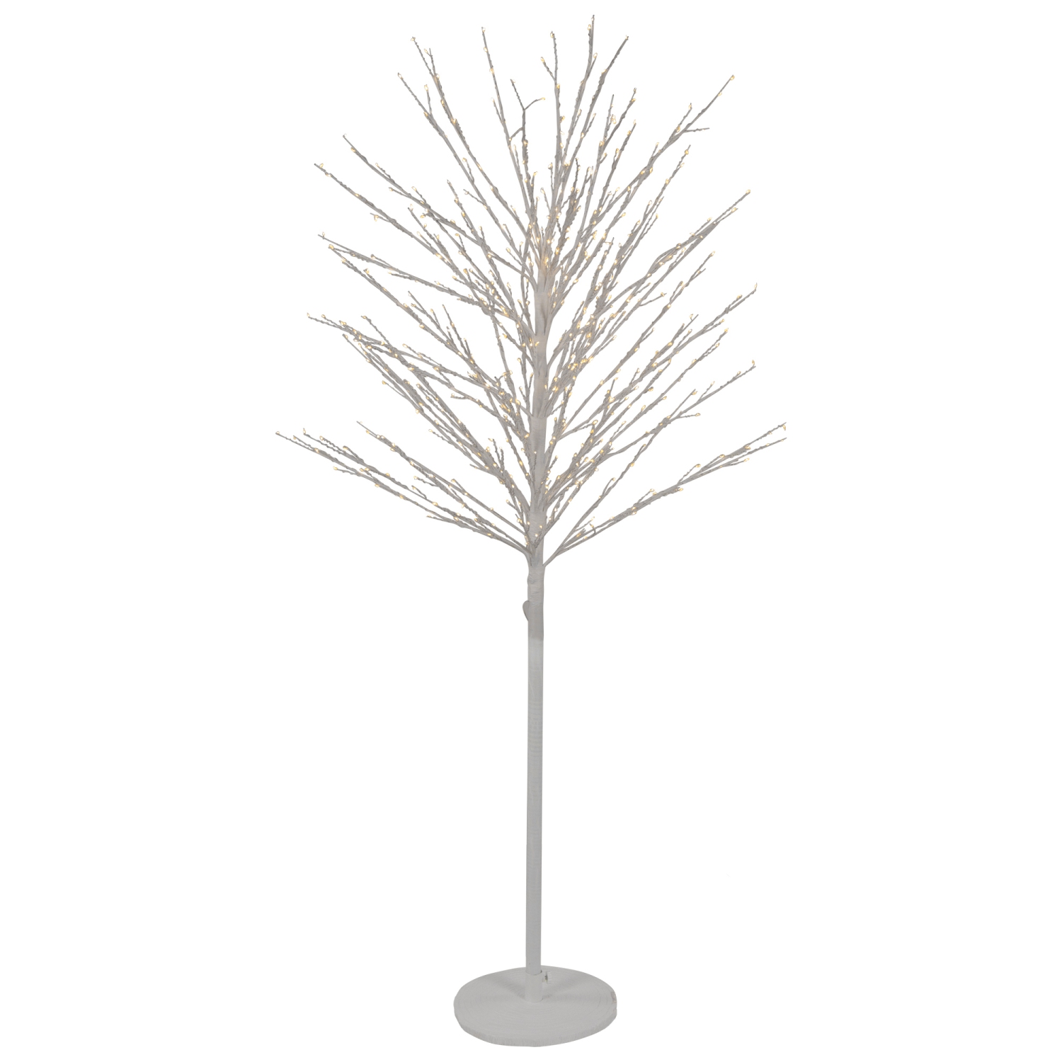 5' White LED Lighted Christmas Twig Tree - Warm White Lights