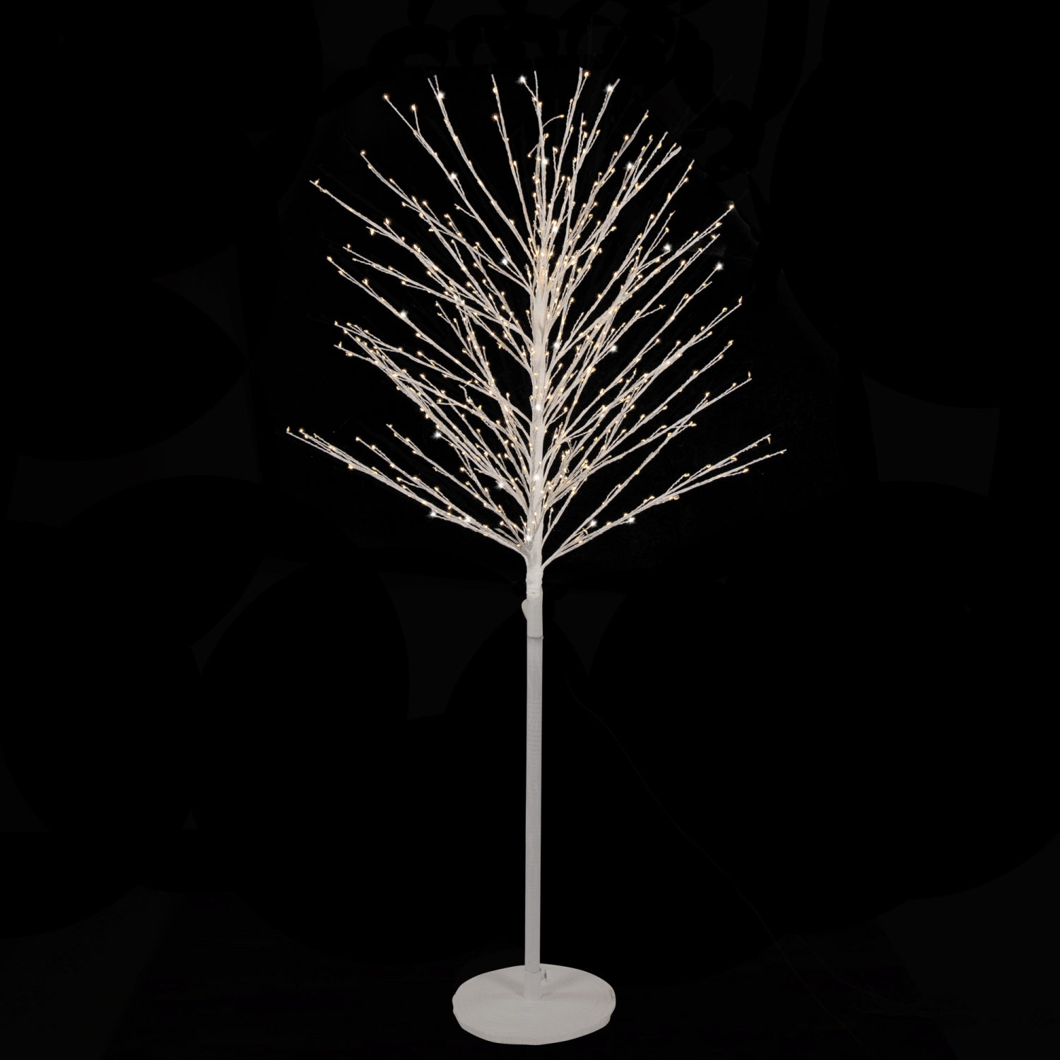 5' White LED Lighted Christmas Twig Tree - Warm White Lights