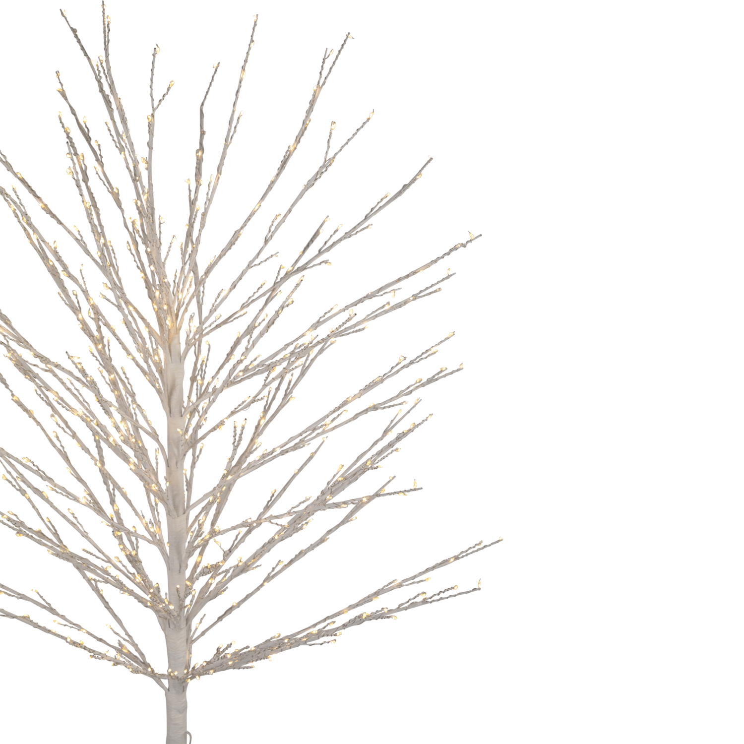 5' White LED Lighted Christmas Twig Tree - Warm White Lights