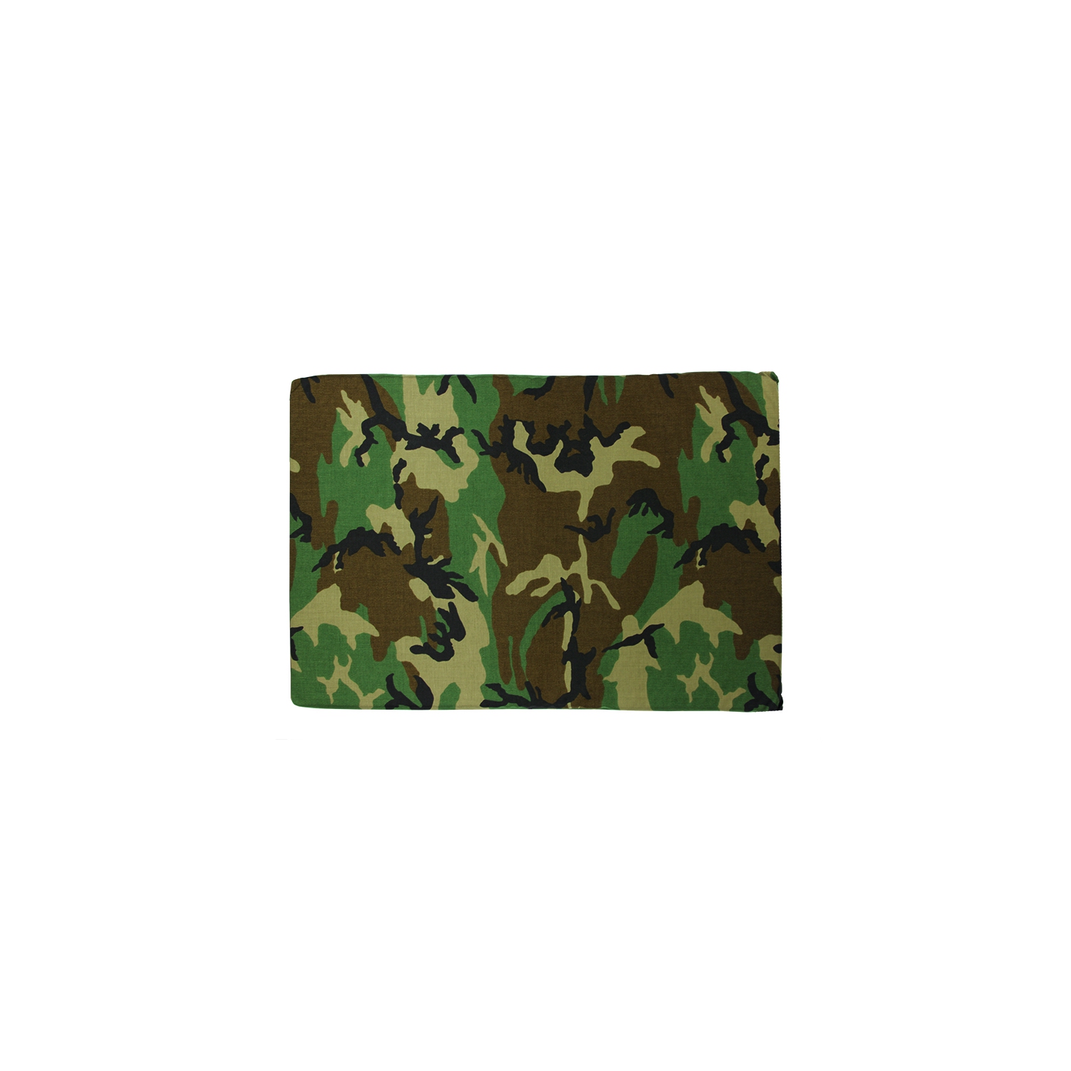 Camouflage Printed Deluxe Square Pet Dog Bed - Medium