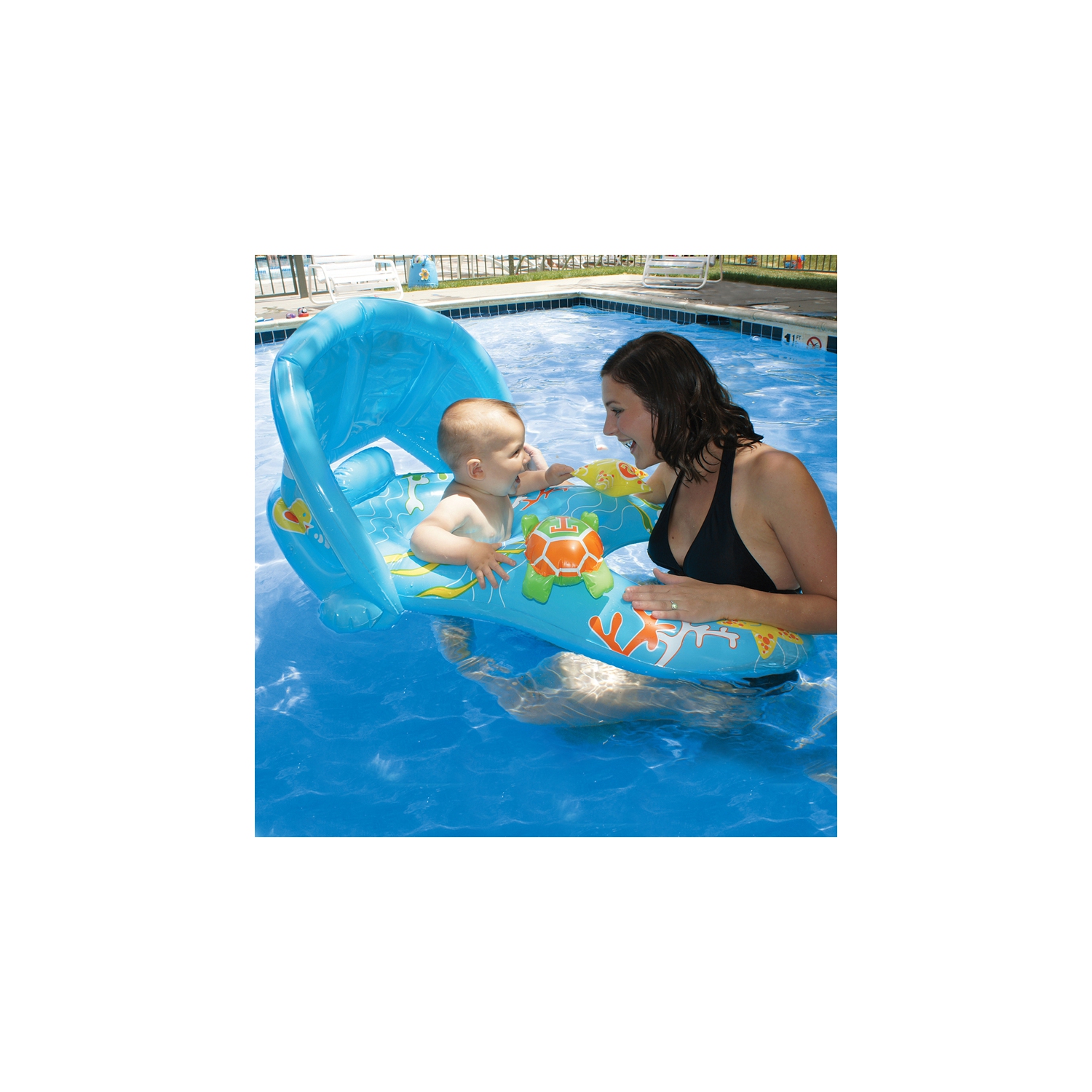 Flotteur de piscine gonflable Mommy and Me Baby Rider, 40 po