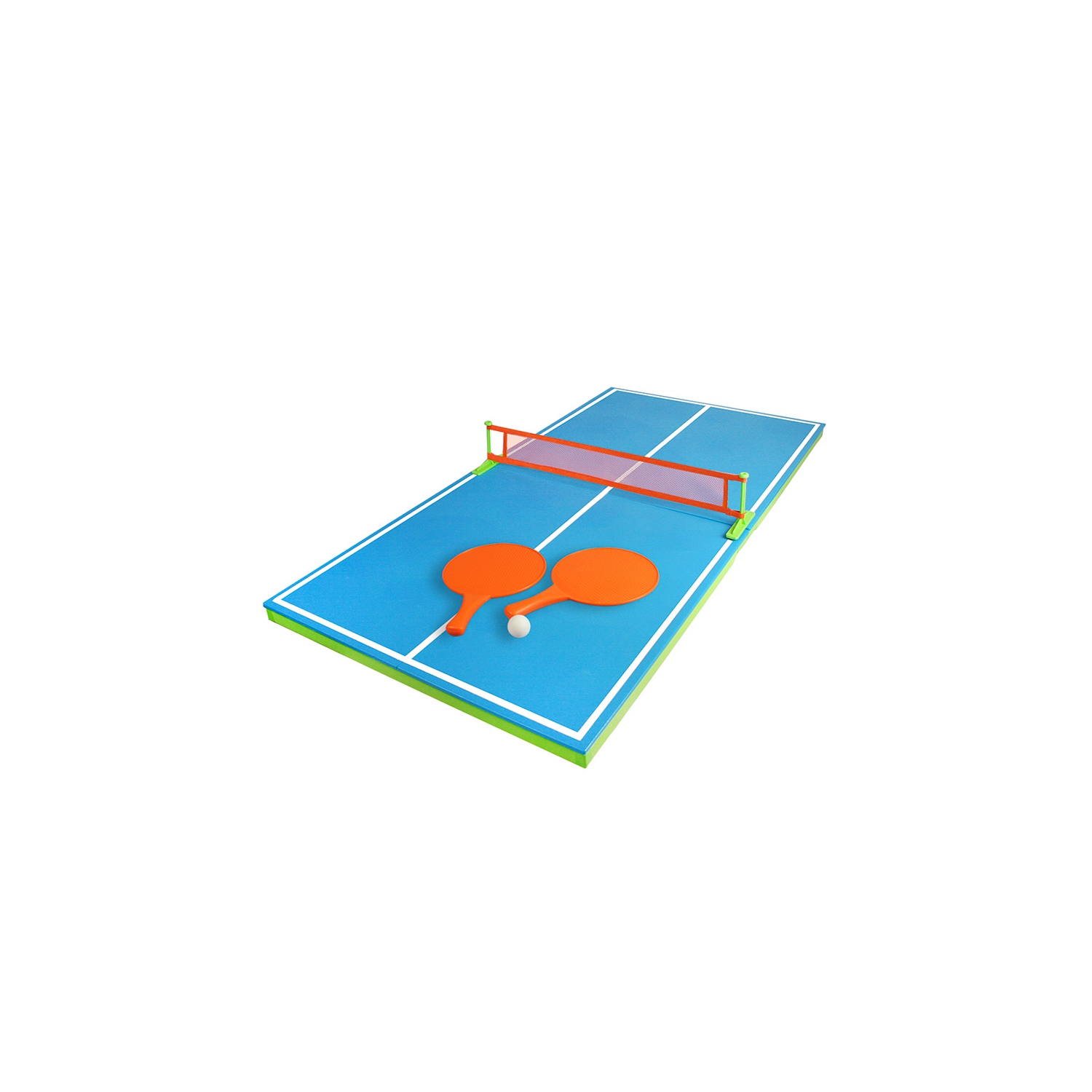 Jeu de table de ping-pong flottant de 54 po bleu et vert