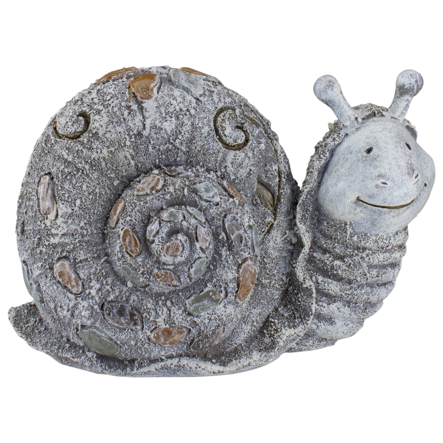 5.75" Pebble Snail Outdoor Garden Statue