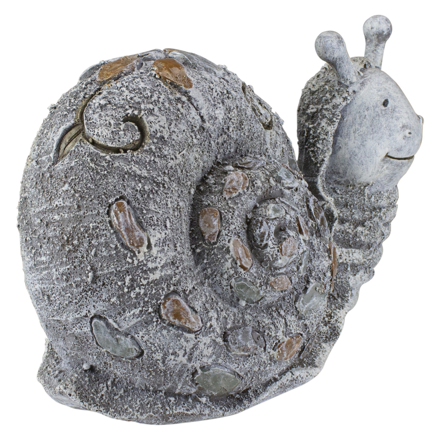 5.75" Pebble Snail Outdoor Garden Statue