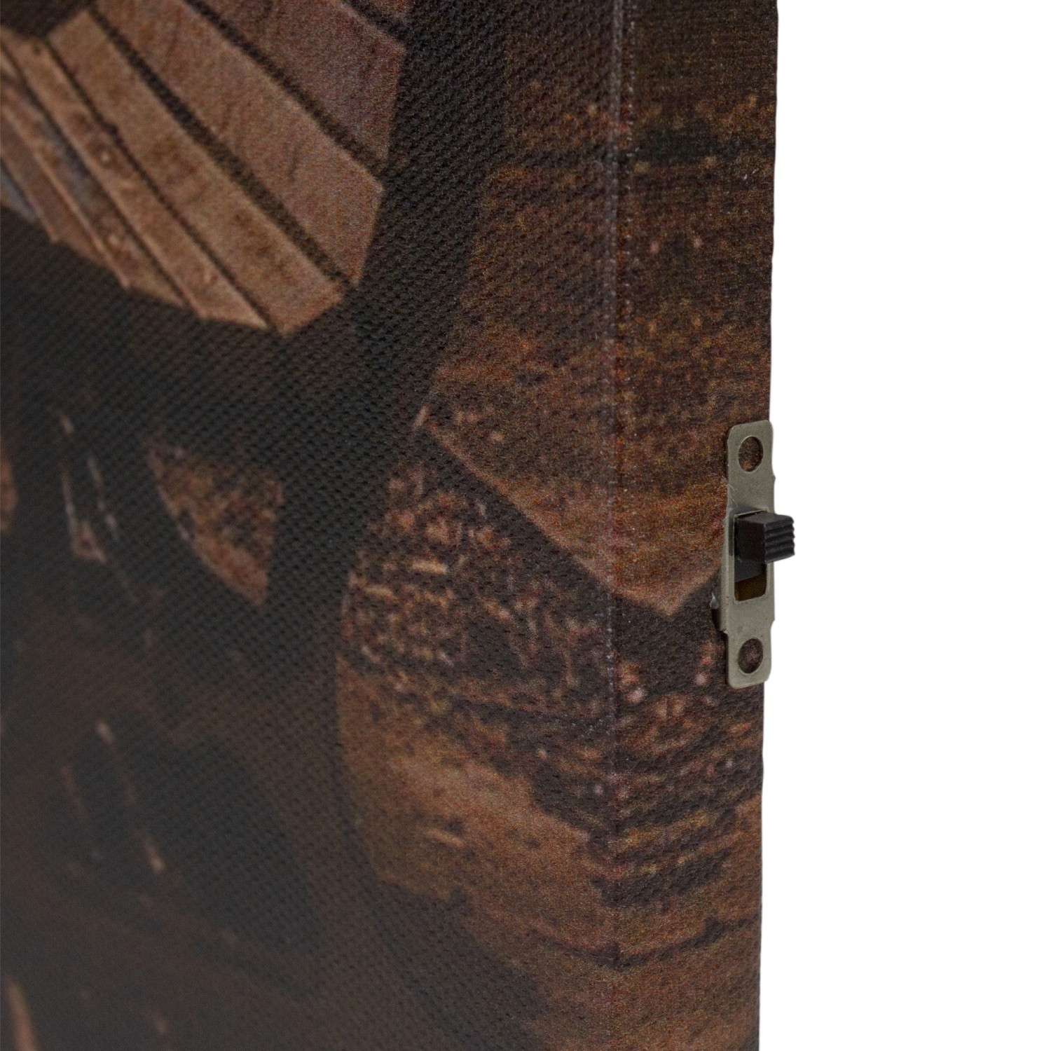 LED Lighted Nighttime City Park Scene Canvas Wall Art 23.75"