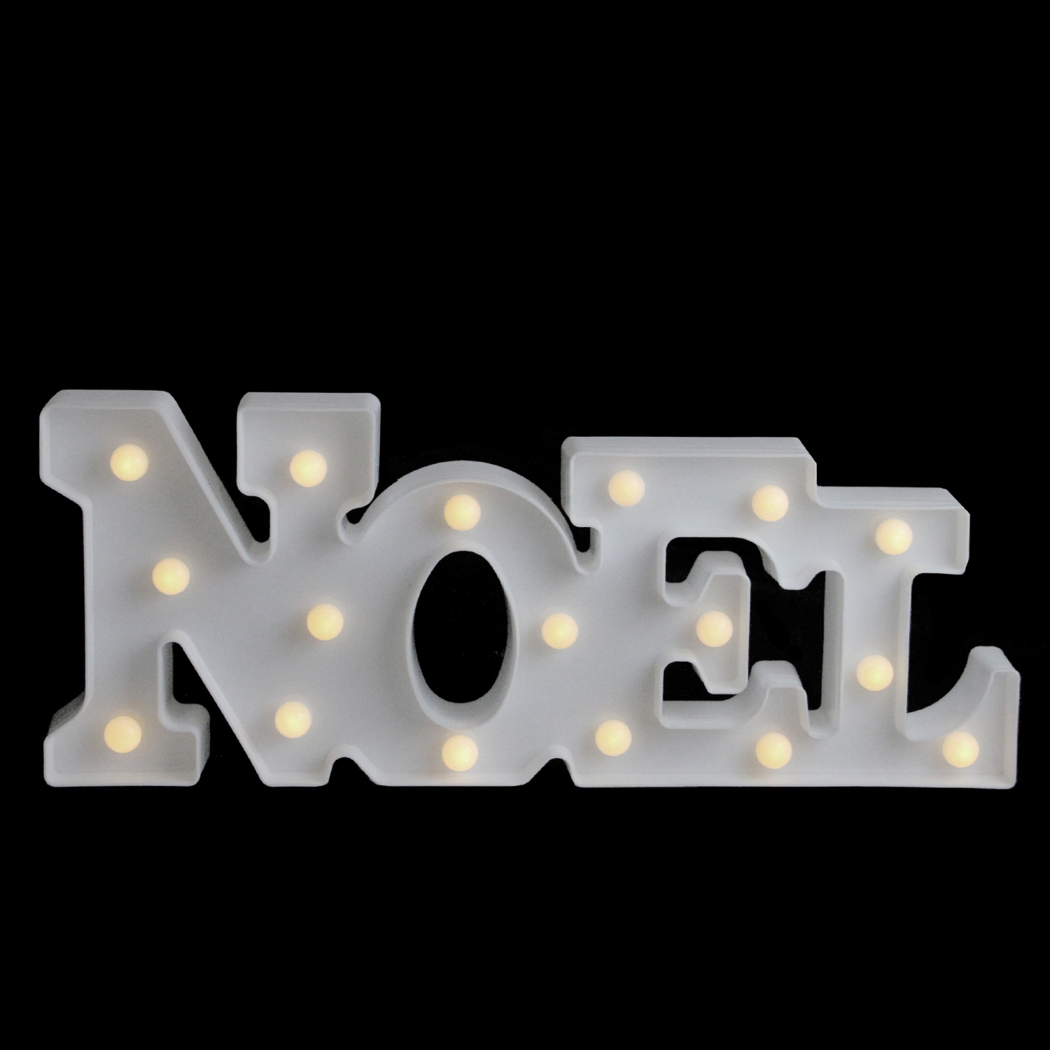 Enseigne lumineuse de Noël à DEL blanche de 17 po
