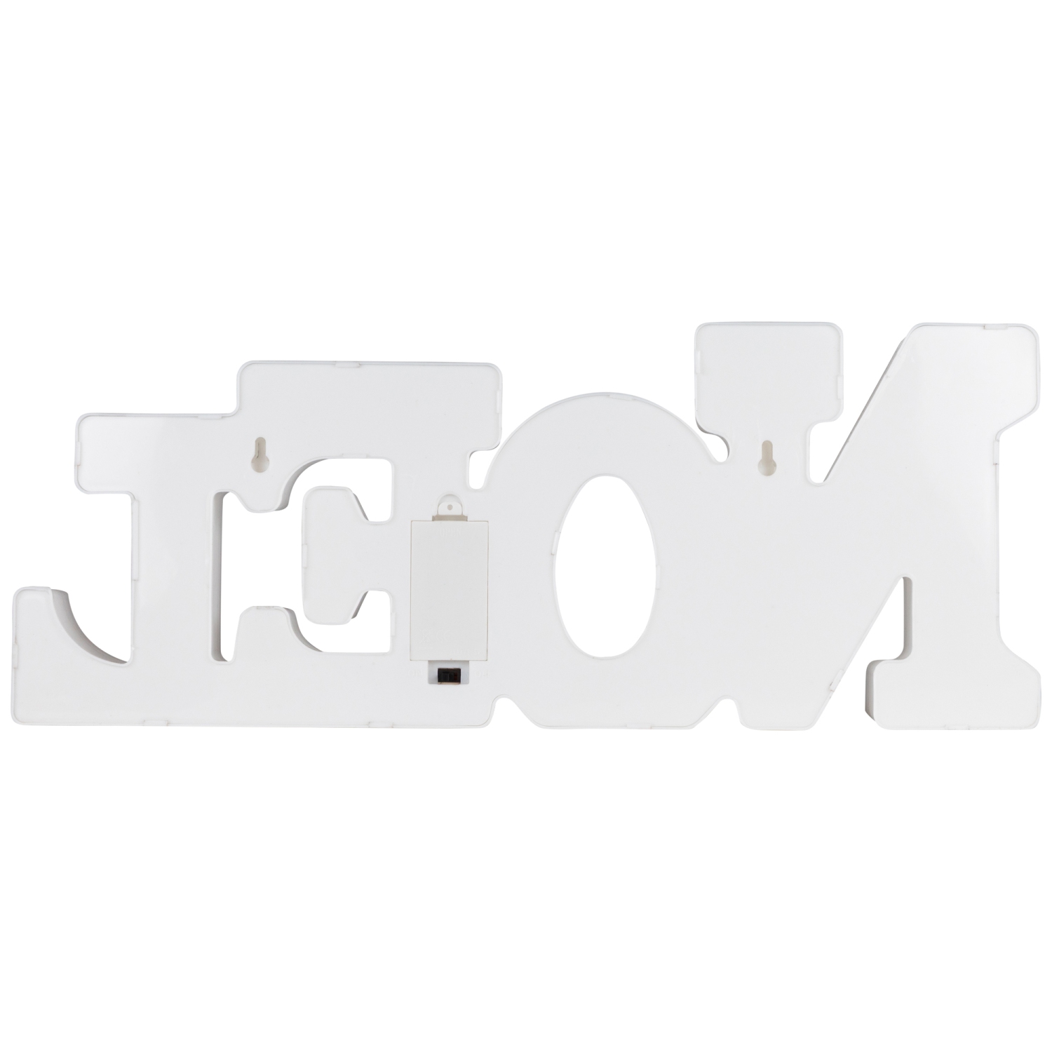 Enseigne lumineuse de Noël à DEL blanche de 17 po