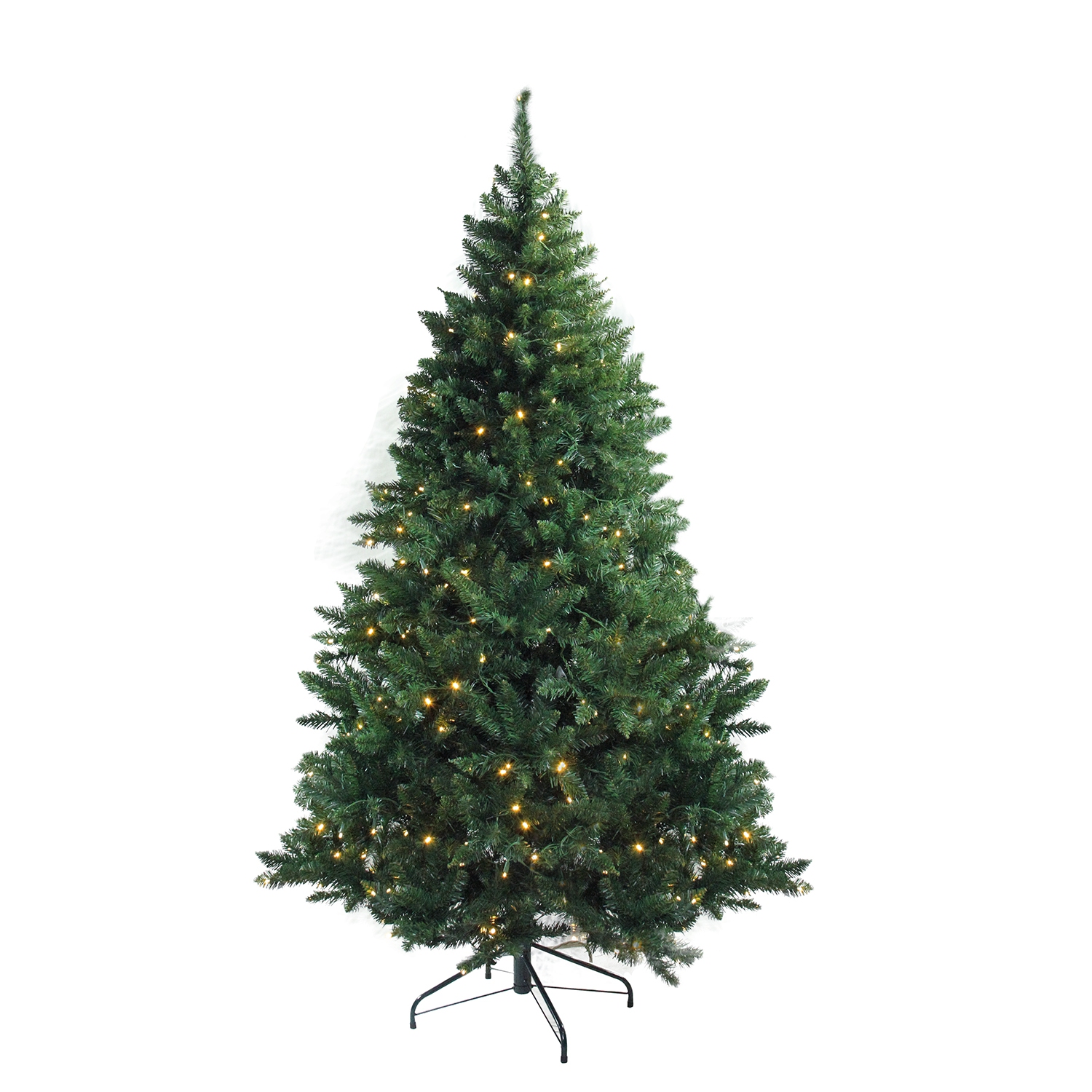 Sapin de Noël artificiel illuminé de 6.5 pi – lumières à DEL blanc chaud