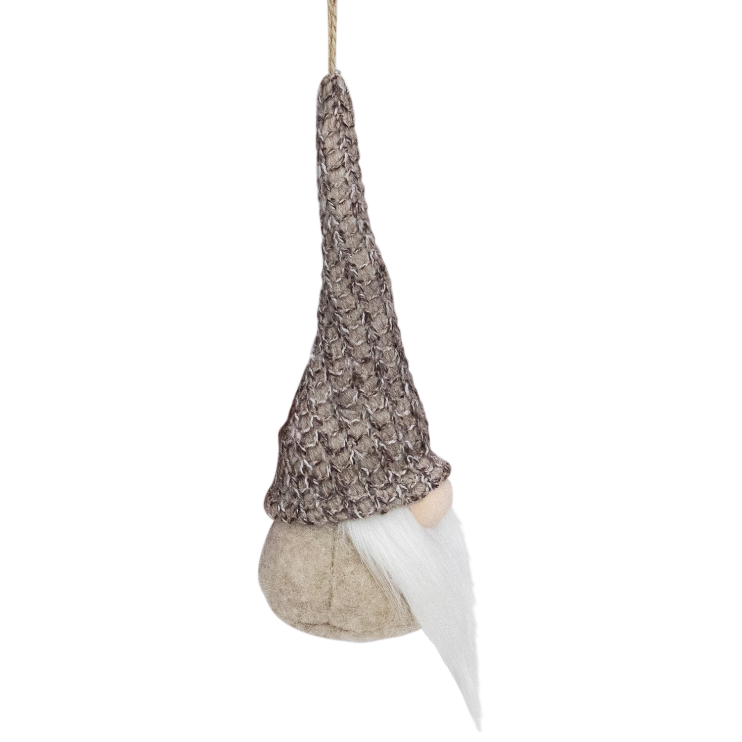 Décoration de Noël suspendue, beige et blanc, 8 po