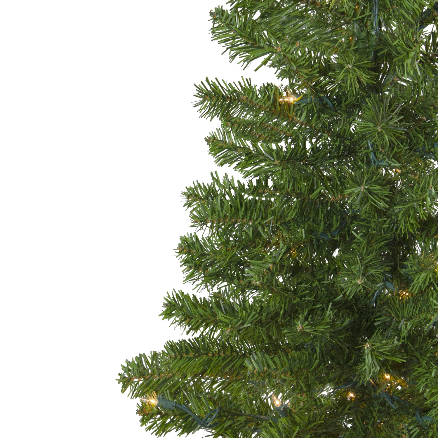6.5' Pre-Lit Canadian Pine Slim Artificial Christmas Wall Tree - Clear Lights