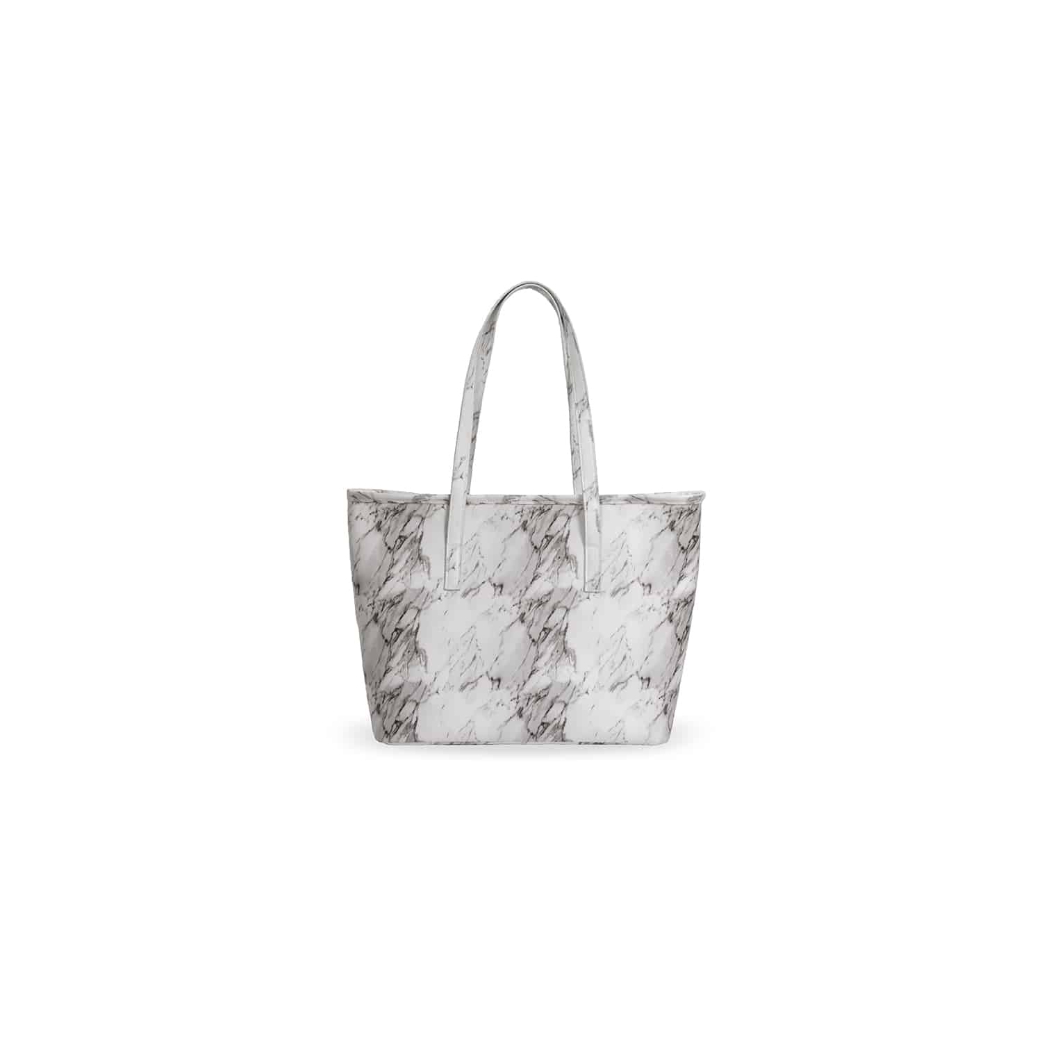 17" Iceware White Marble Insulated Lunch Tote Bag