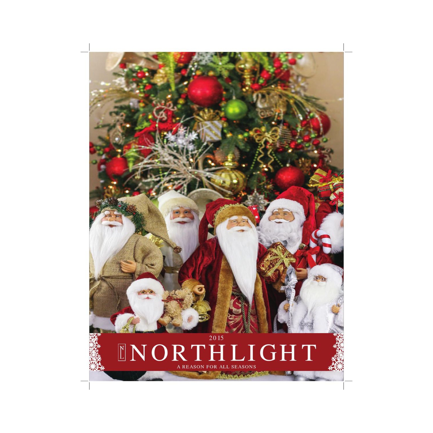 9" Frontier Reindeer Red, White and Gray Skiing Santa Claus Christmas Figure