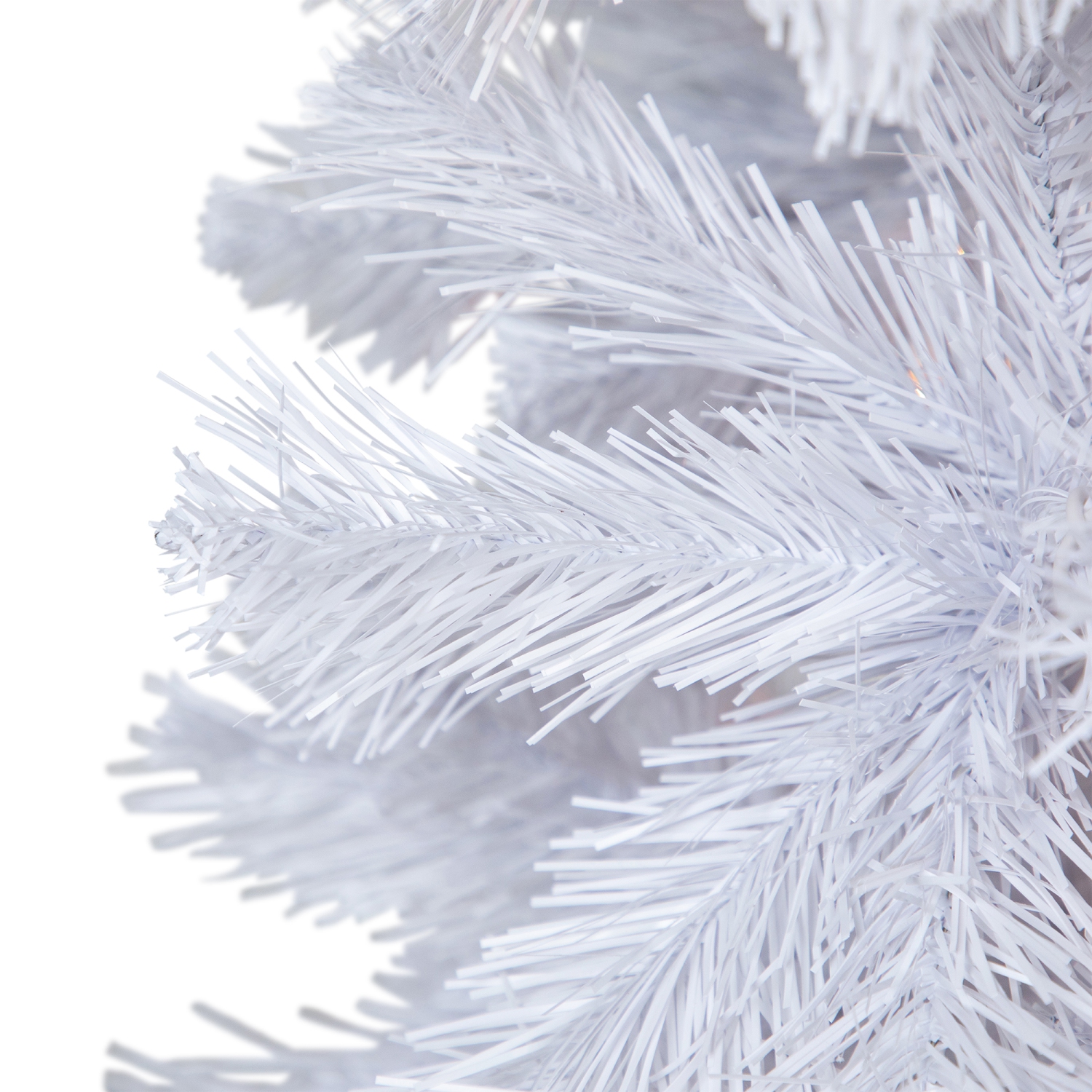 6.5' Pre-Lit Pencil White Winston Pine Artificial Christmas Tree - Clear Lights