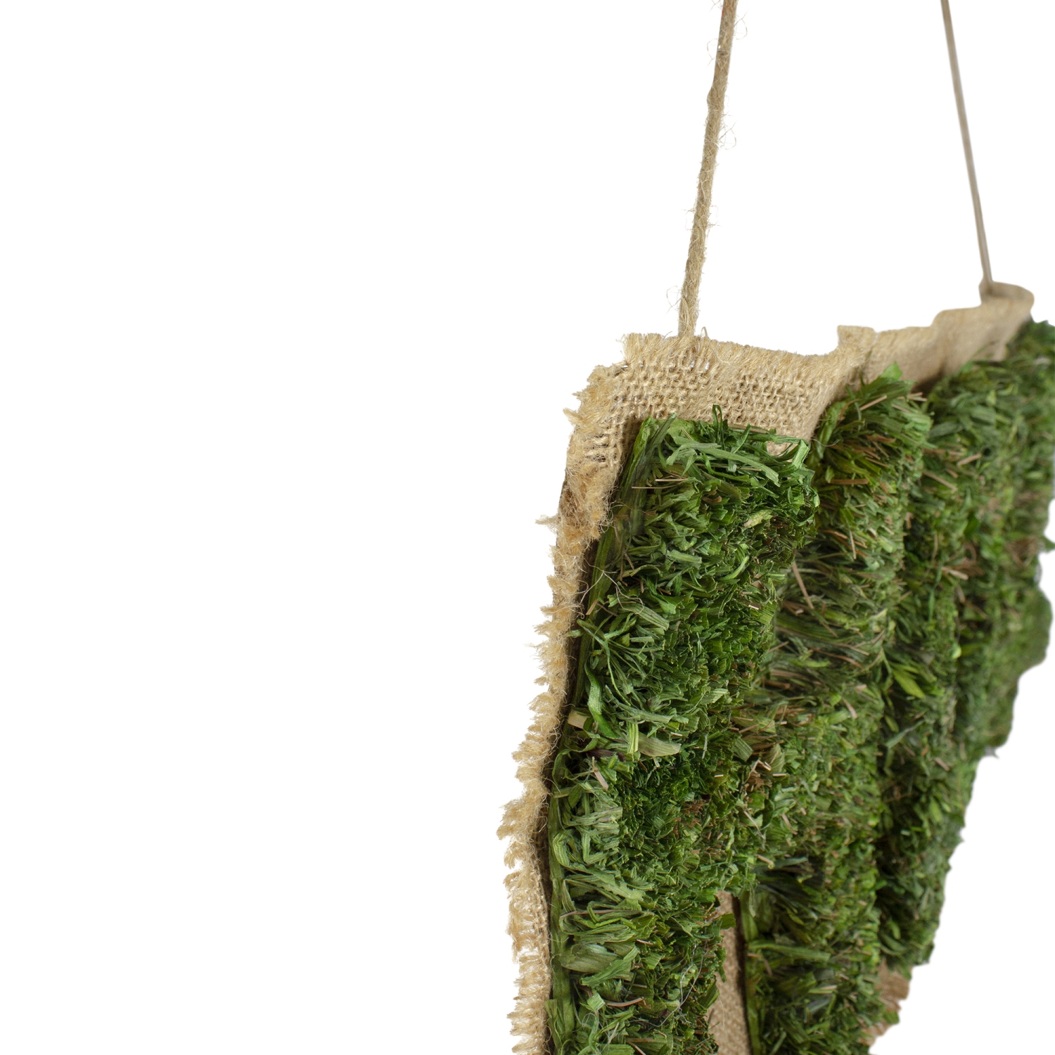 Décoration murale suspendue «&nbsp;Home&nbsp;», 24 po, brun et vert