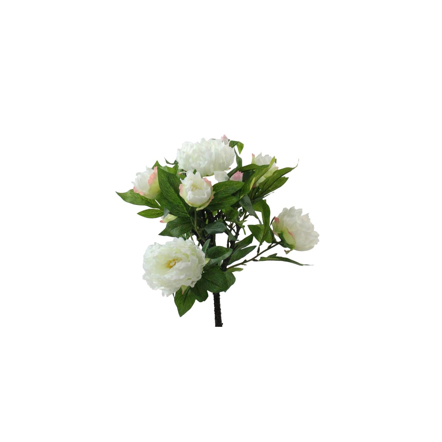 31" White and Green Blooming Peony Flower Artificial Plant