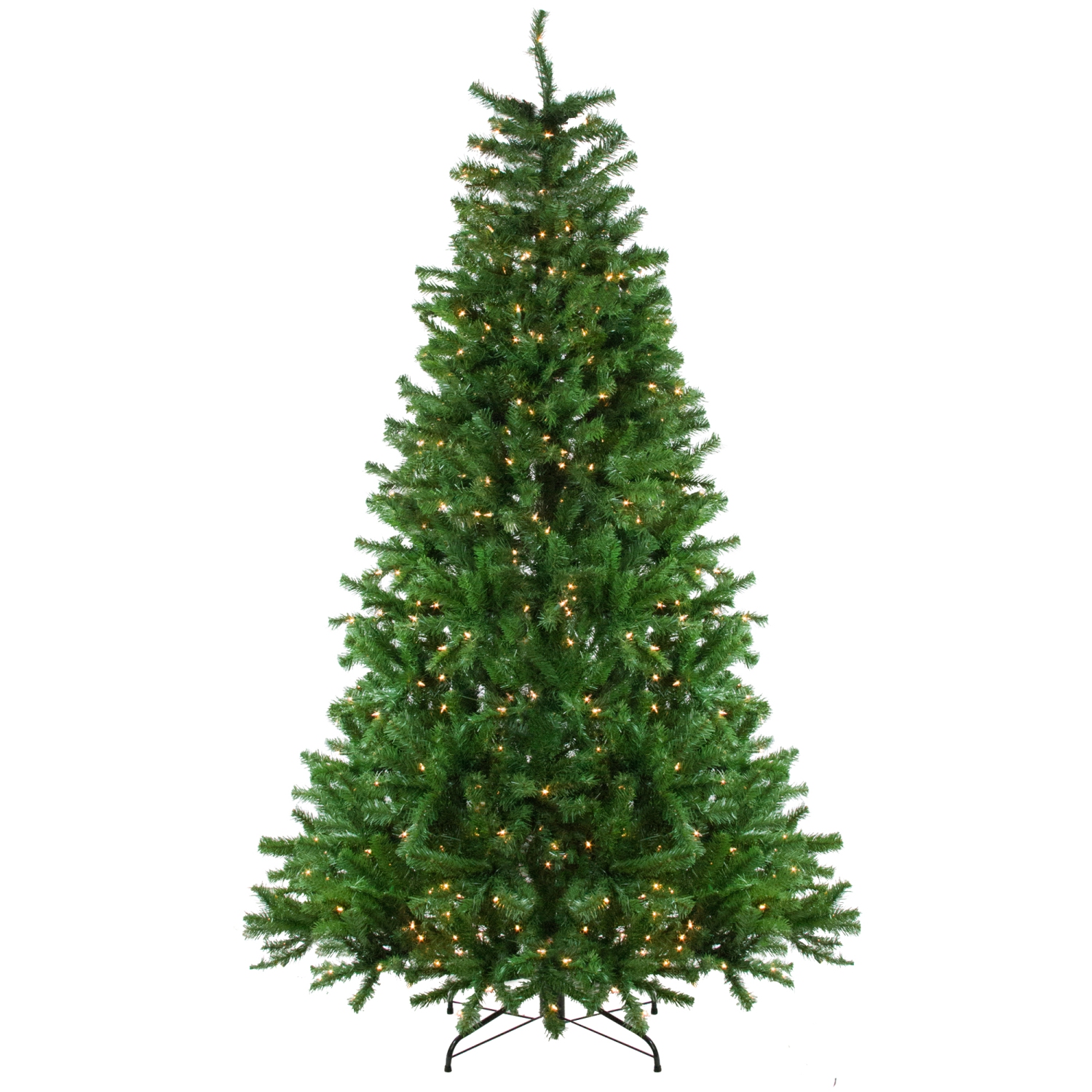 7.5' Pre-Lit Slim Waterton Spruce Artificial Christmas Tree - Clear Lights