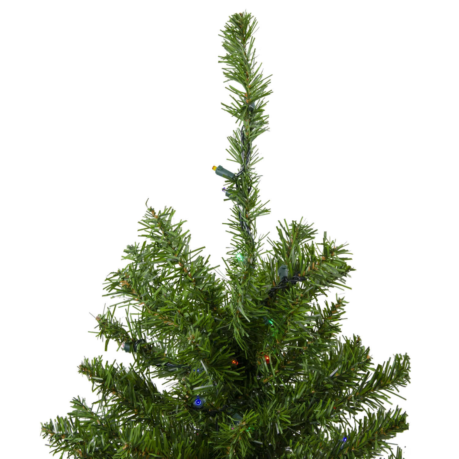 3' Pre-Lit LED Medium Canadian Pine Artificial Christmas Tree - Multicolor Lights