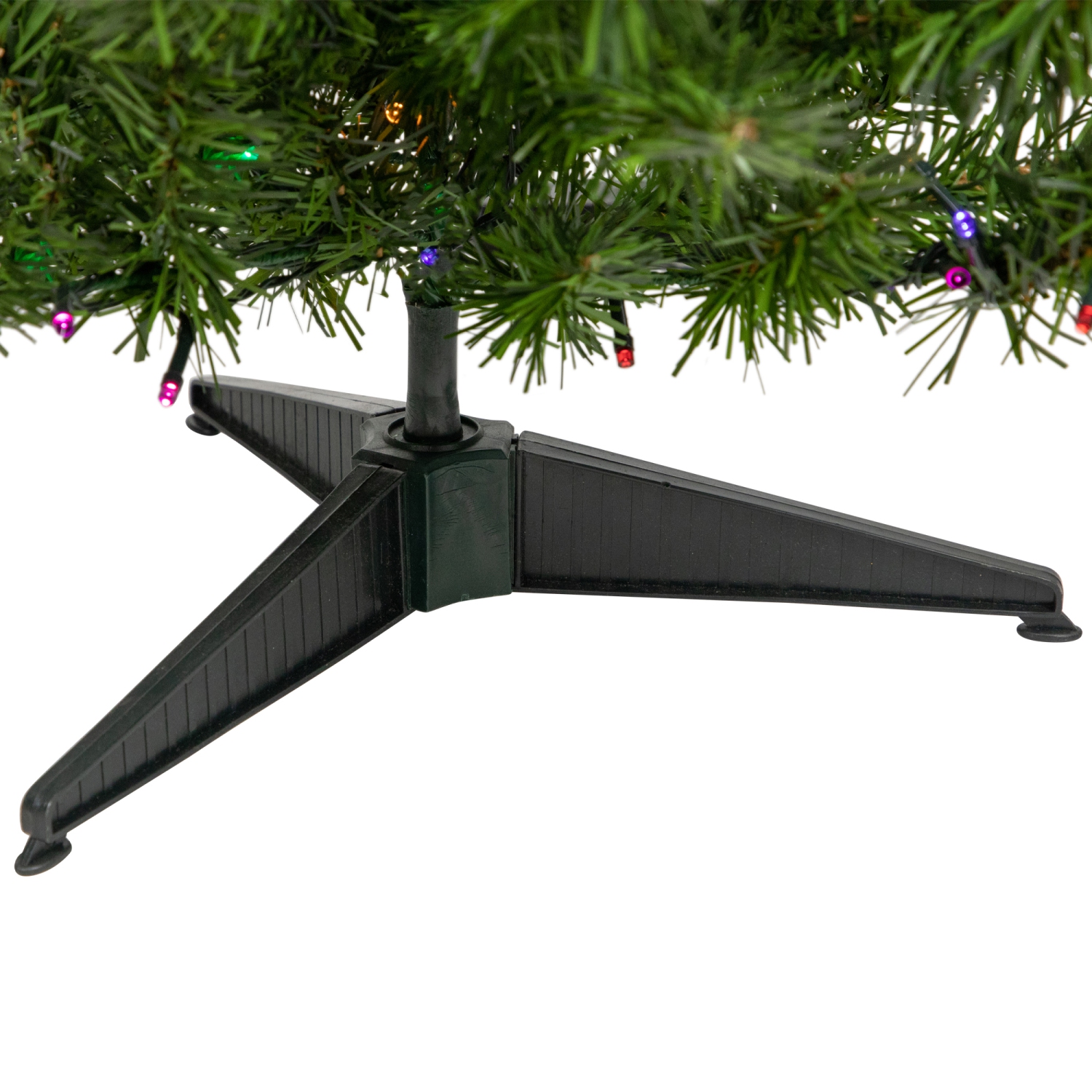 3' Pre-Lit LED Medium Canadian Pine Artificial Christmas Tree - Multicolor Lights