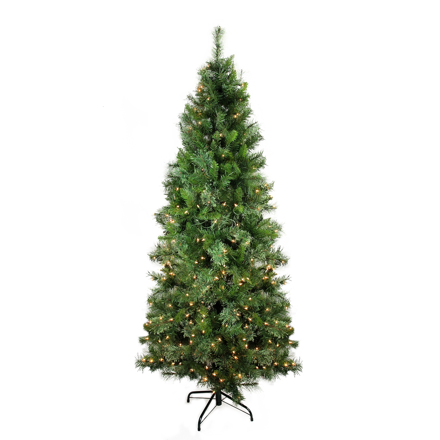 7.5 ft Pre-Lit Medium Mixed Cashmere Pine Artificial Christmas Tree - Clear Lights